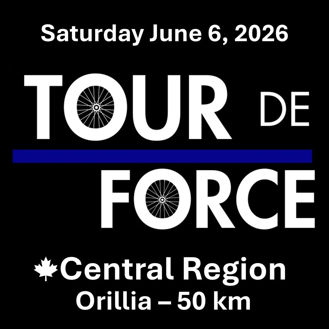 Tour de Force - Central Region - 50 km - Saturday June 6 2026