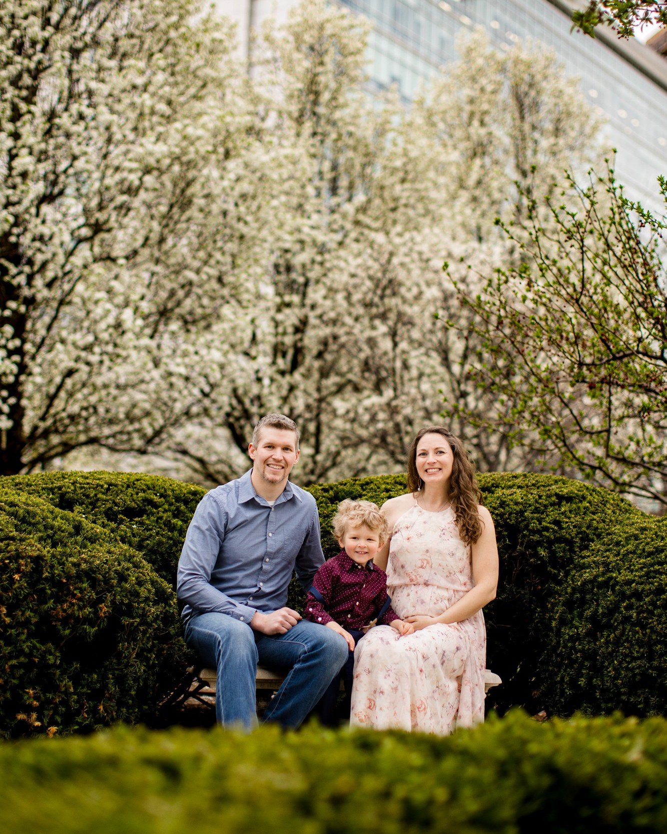 While going through my archives for a big project (yes, that's a hint at something coming soon!), I came across one of my favorite maternity sessions of all time shot at the World Food Prize.

If you're still wanting Spring photos with the blooms, I 