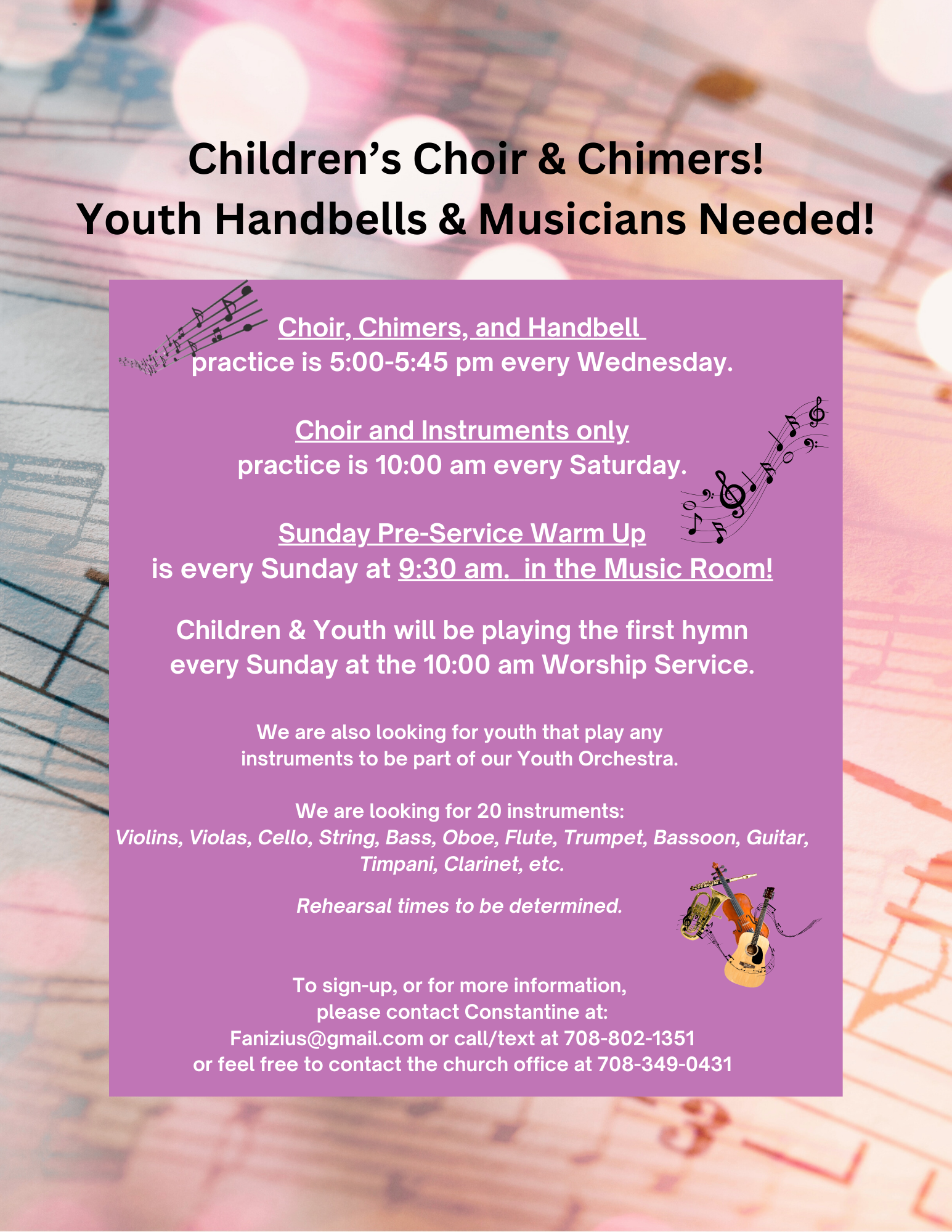 Children's  Choir & Chimers!