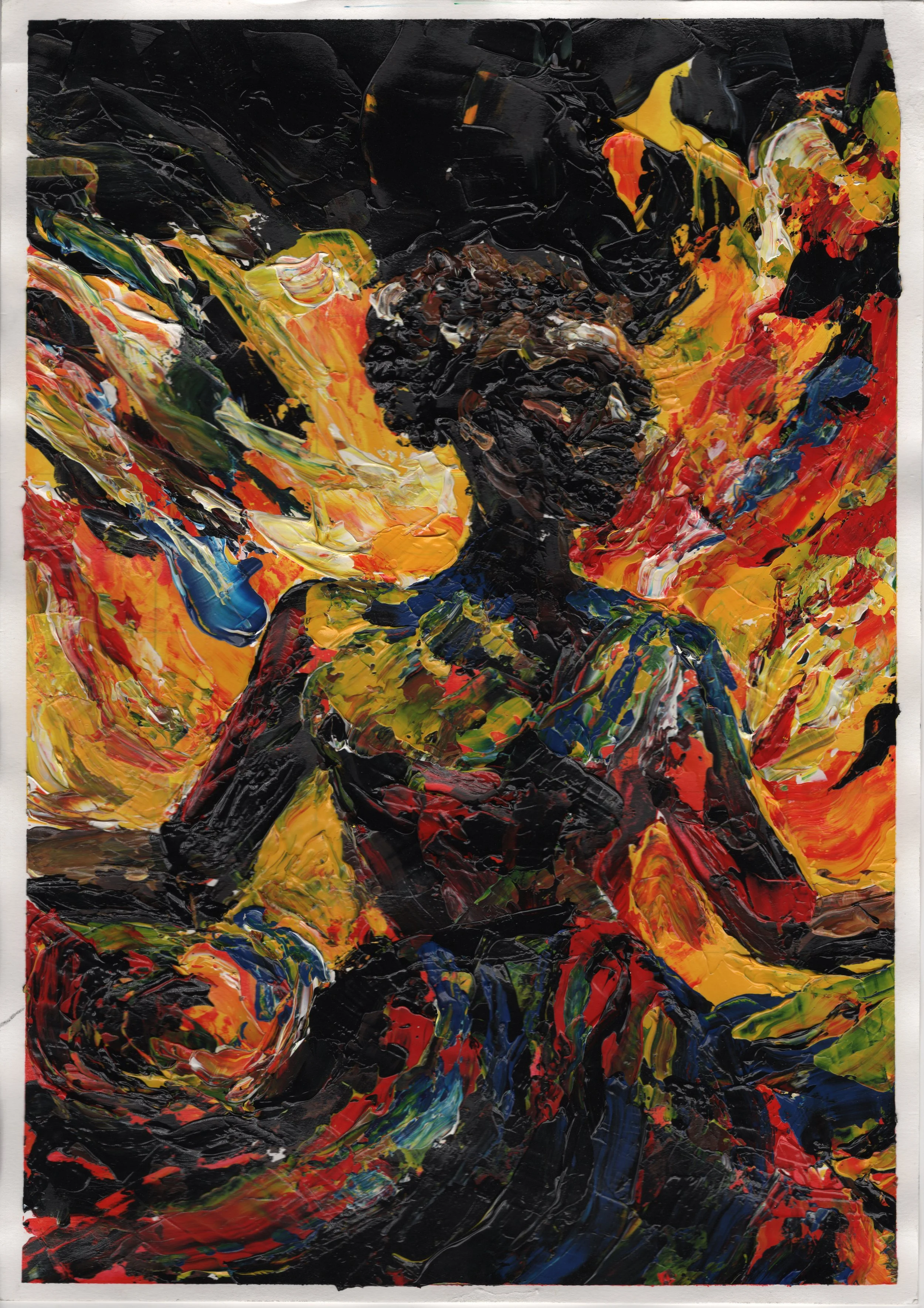 Fire lady, acrylics,  a3, paper.jpg