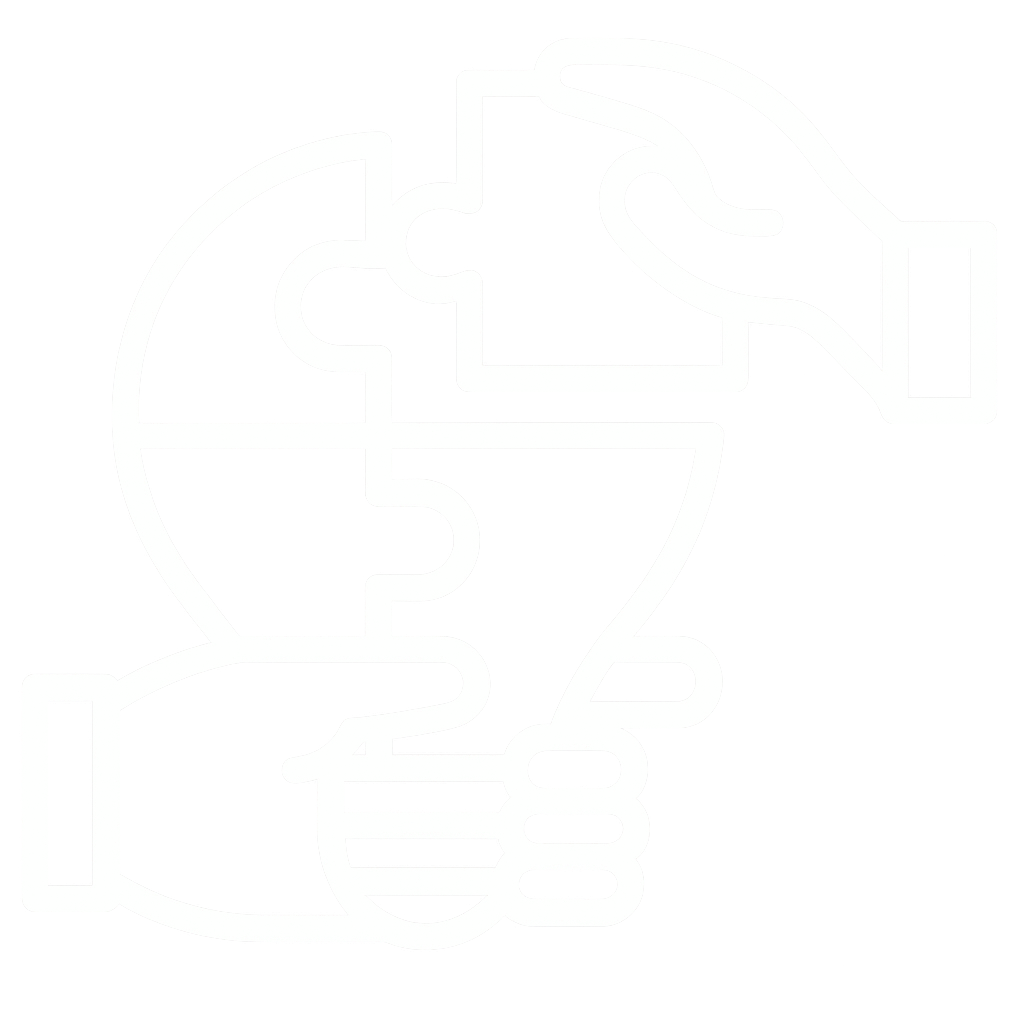 Open book with puzzle pieces floating above it