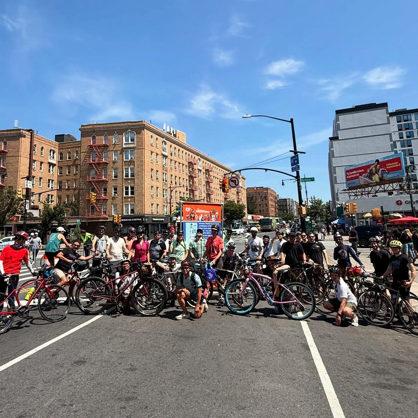 Another epic week in the books! We had a great time riding the newly expanded @nyc_dot Manhattan Summer Streets on Saturday all the way to Inwood before returning south to @harlemhops. And it was so great to meet so many neighbors and other great org