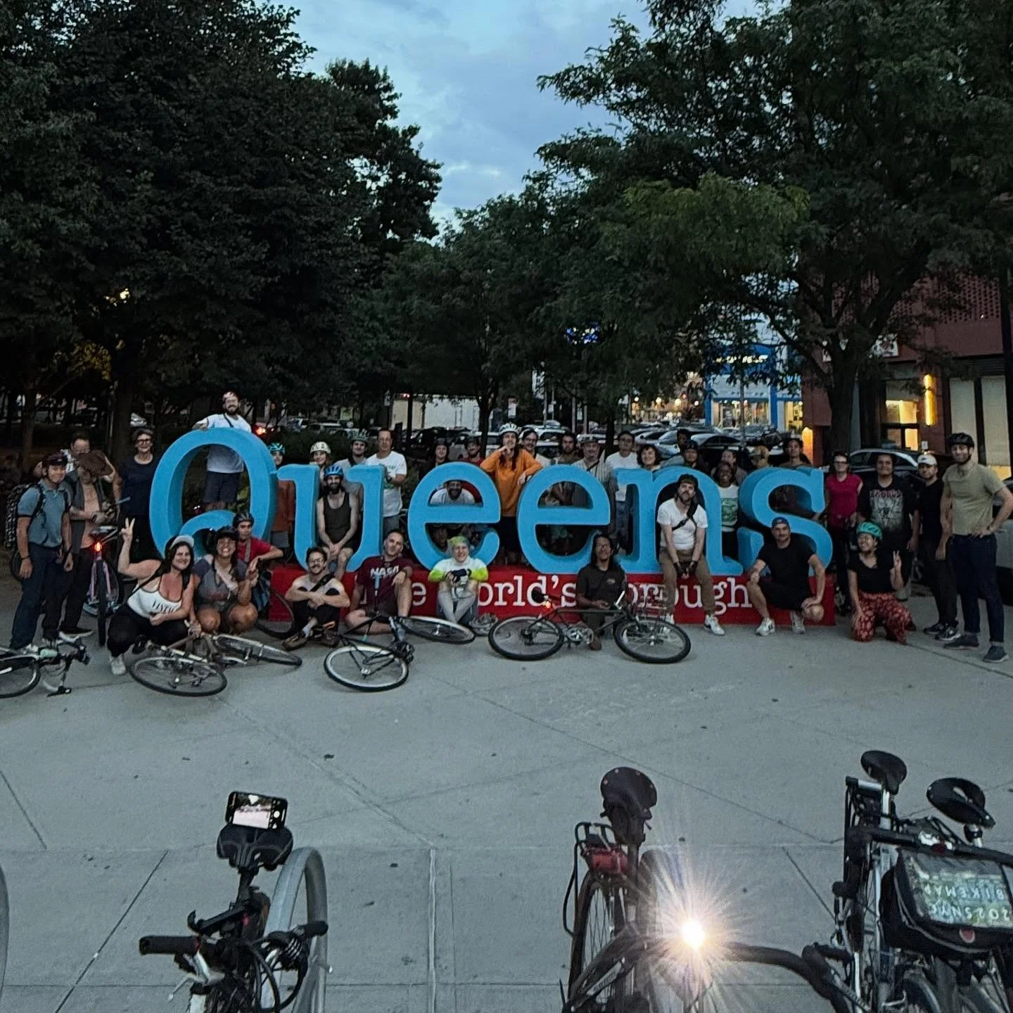 Last Thursday&rsquo;s ride out to @maxandminas🍦and back to Ridgewood via the dark woods of Forest Park 🌳 was a delight! Join us for more fun this weekend:

On Saturday, we&rsquo;ll take another trip to Red Hook! 🏗️ We&rsquo;ll travel to the neighb