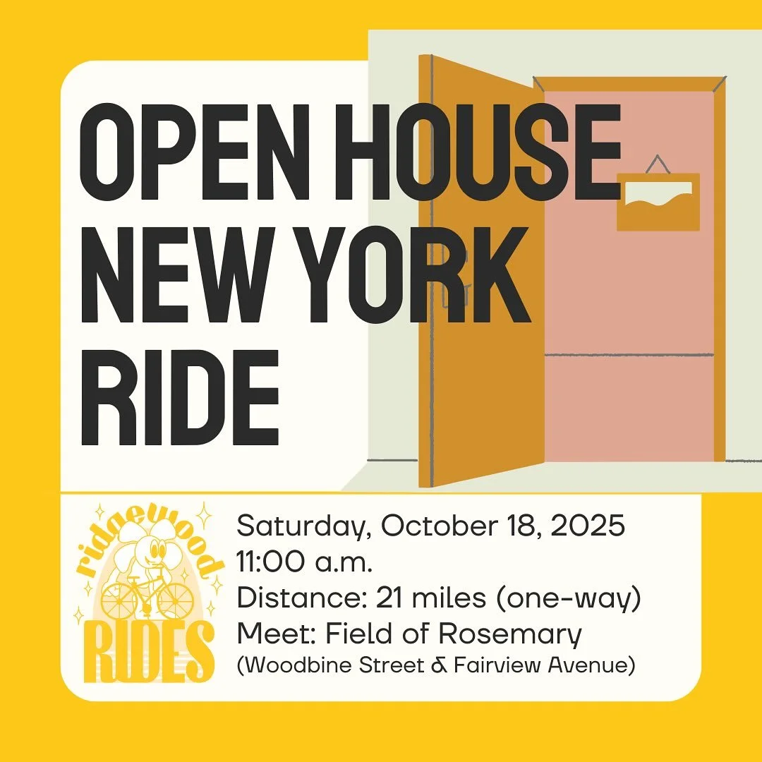 Explore @openhousenewyork Weekend🚪by bike this Saturday! First, we&rsquo;ll work our way through Brooklyn via Bushwick, Ocean Hill, Crown Heights, Prospect Heights, Park Slope, and Greenwood Heights. We&rsquo;ll pass by several @openhousenewyork sit