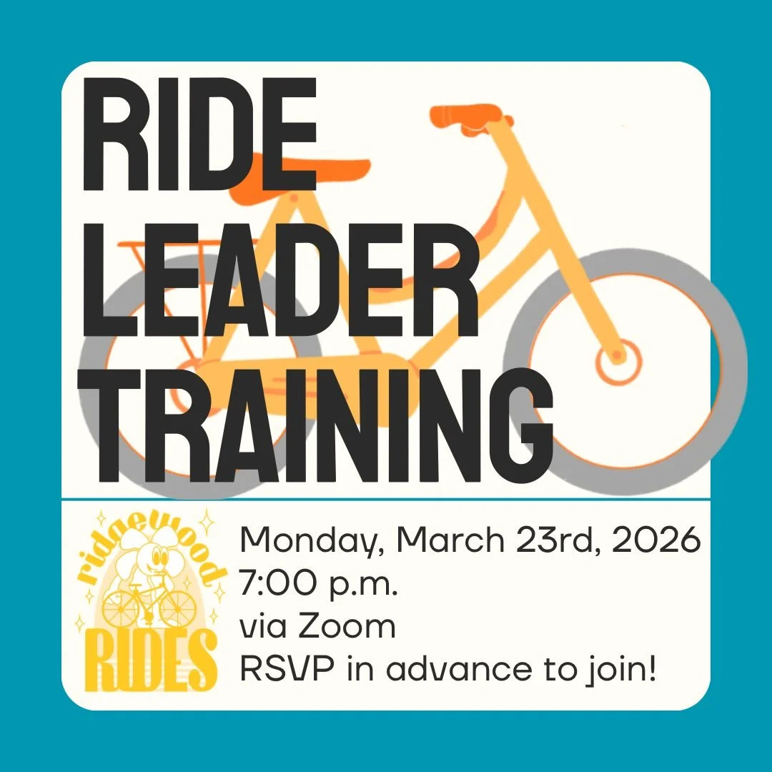 Whether you are a long-time Ridgewood Rider or just recently joined up with us, maybe you&rsquo;ve been wondering: how do I become a ride leader? 🤔

As a community social bike ride and safe streets advocacy group, Ridgewood Rides runs on the efforts