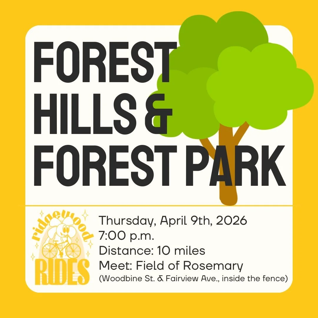 Join Ridgewood Rides this week for our first Thursday evening ride of 2026 with a classic loop and though leafy Central Queens! We&rsquo;ll head east via Glendale and Rego Park through the manicured streets of @foresthillsgardensnyc 🏡 before returni