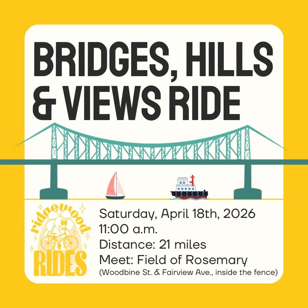 Get high ⬆️ with Ridgewood Rides during 4/20 week on a journey over bridges and hills for some amazing views! 🌁 ⛰️🔭 we&rsquo;ll tackle the Kosciuszko, Greenpoint Avenue, Pulaski, and Ed Koch Queensboro (twice!) bridges on this three-borough adventu
