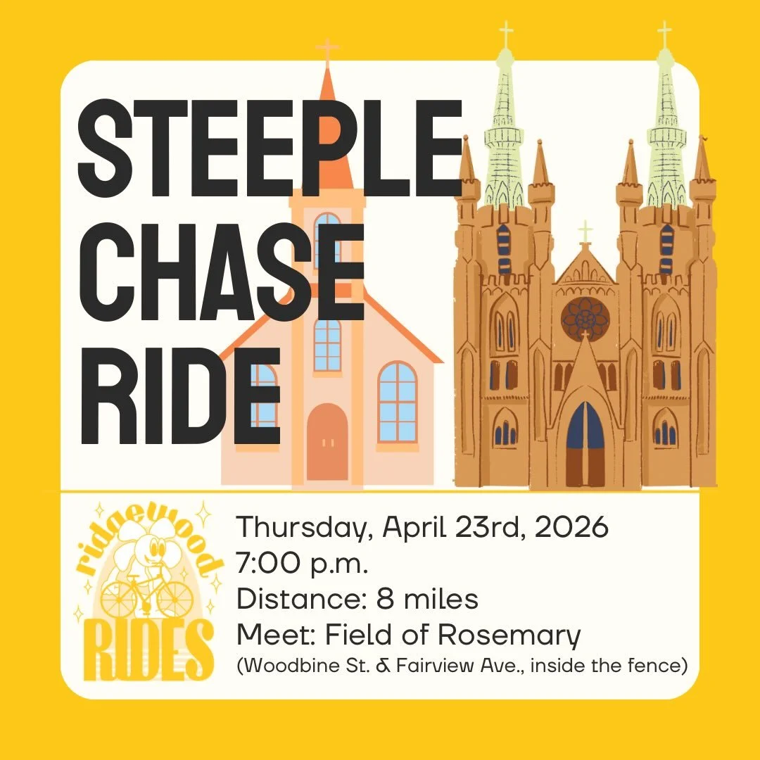This week, join Ridgewood Rides for a Thursday evening cruise past some of the most historic and architecturally significant churches in Ridgewood, Glendale, and Bushwick, including St. Pancras, St. Matthias, St. Barbara, Our Lady of the Miraculous M