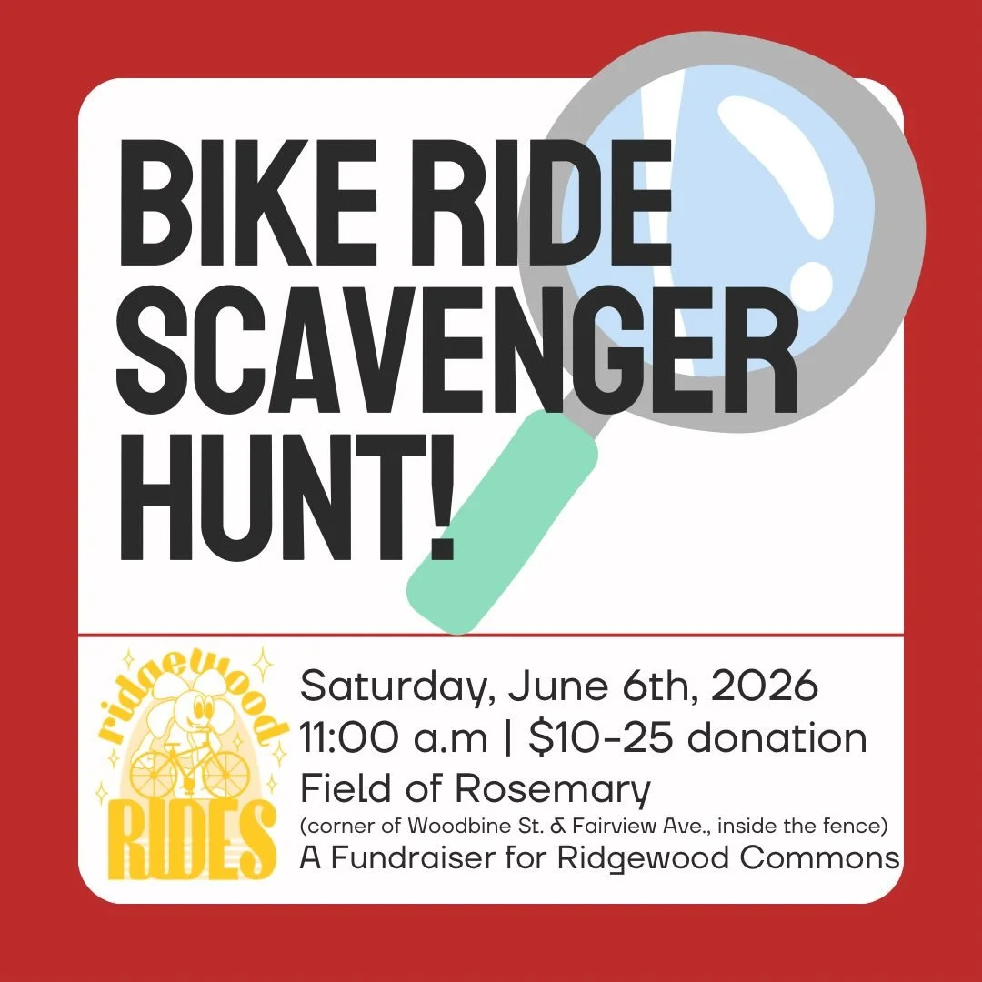 Join @ridgewoodcommons and Ridgewood Rides for a Bike Ride Scavenger Hunt on June 6th!🕵️🚲 Come with a team or ride solo to visit a variety of Ridgewood local businesses and points of interest; the more spots you visit, the more points you&rsquo;ll 