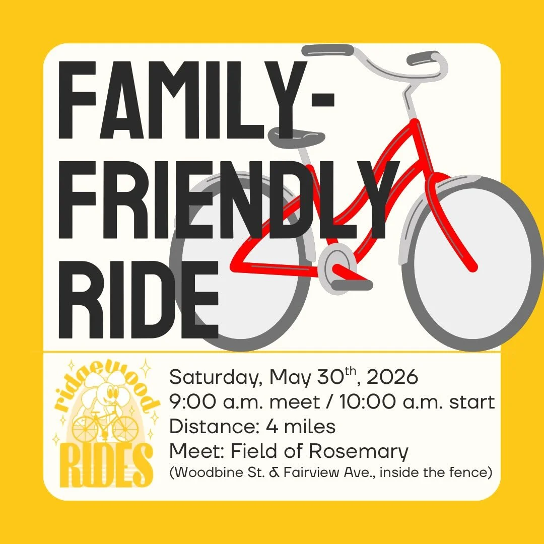 Ridgewood Rides is once again teaming up with @ps290q @ps290q_pta for a family-friendly ride around the neighborhood! 

This gentle, 4-mile, low-speed ride is great for families with kids and anyone new to group rides. We&rsquo;ll make a brief rest s