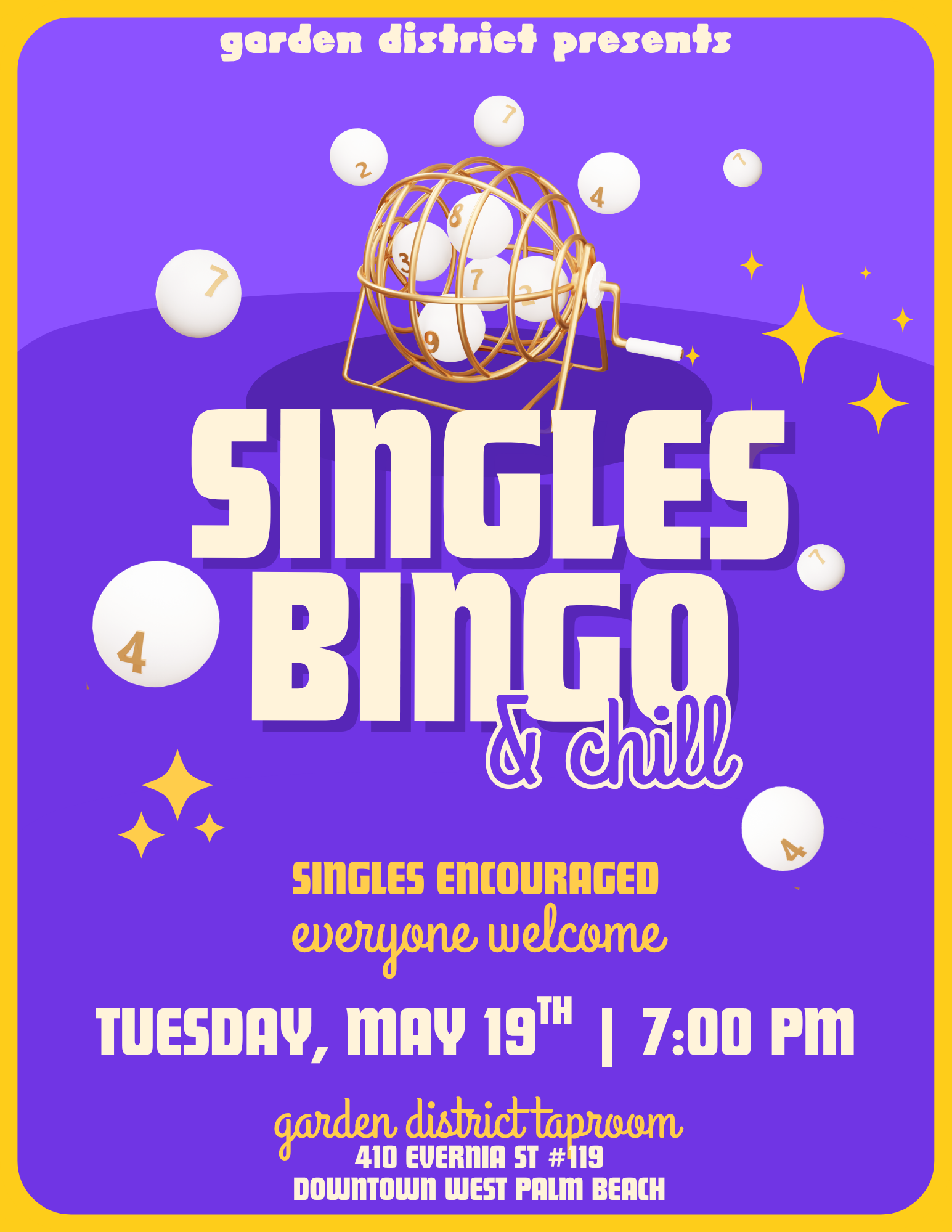 Singles Bingo &amp; Chill