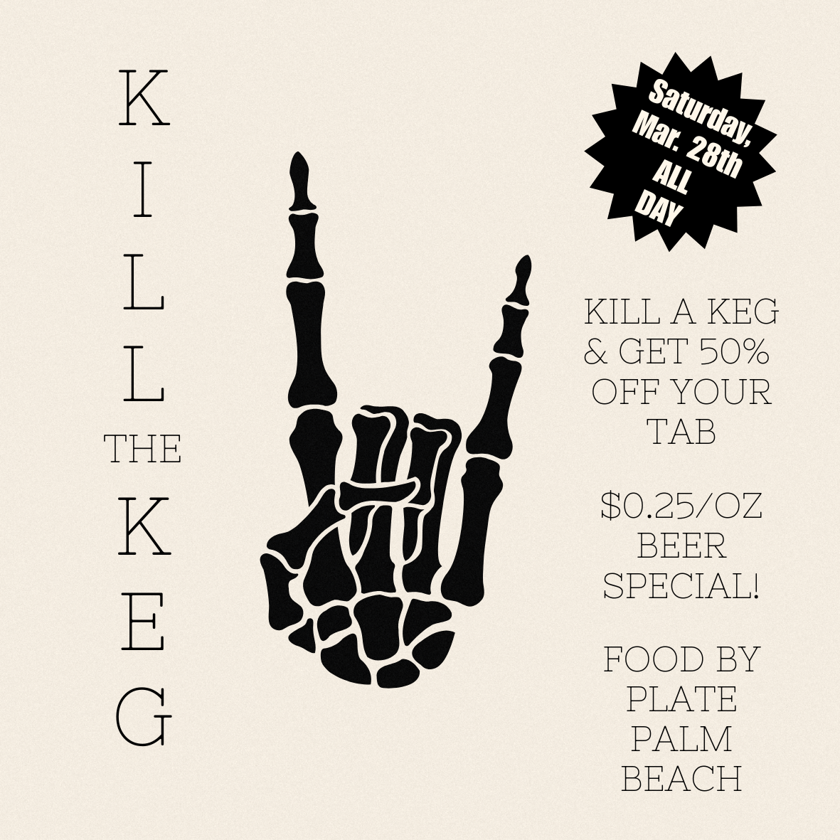 We’ve got some kegs that are suuupppeerrrr low and no better way to celebrate than with a kill the keg party! 🍻💀💃