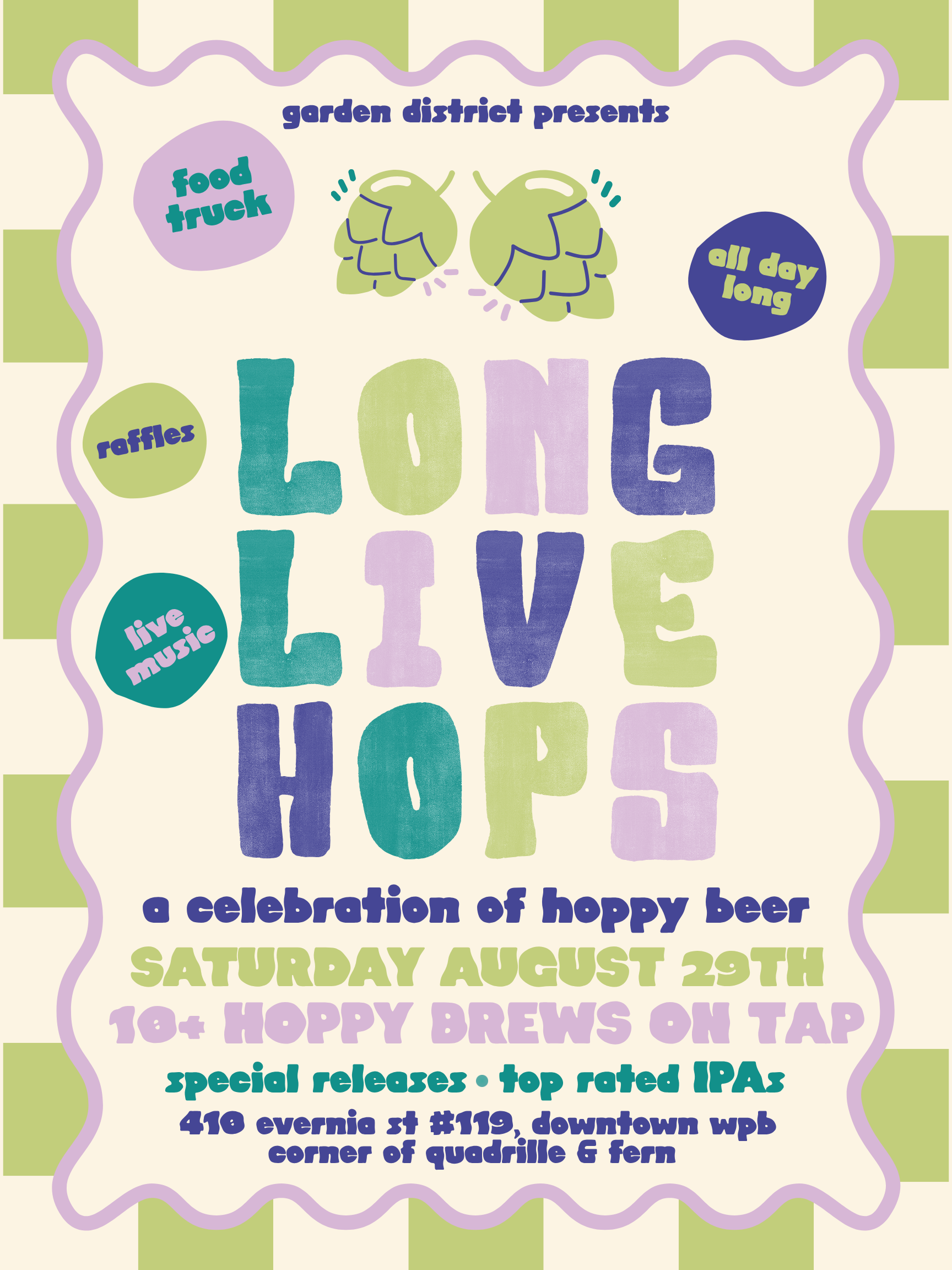 hoppy beer fest at garden district taproom in west palm beach Florida