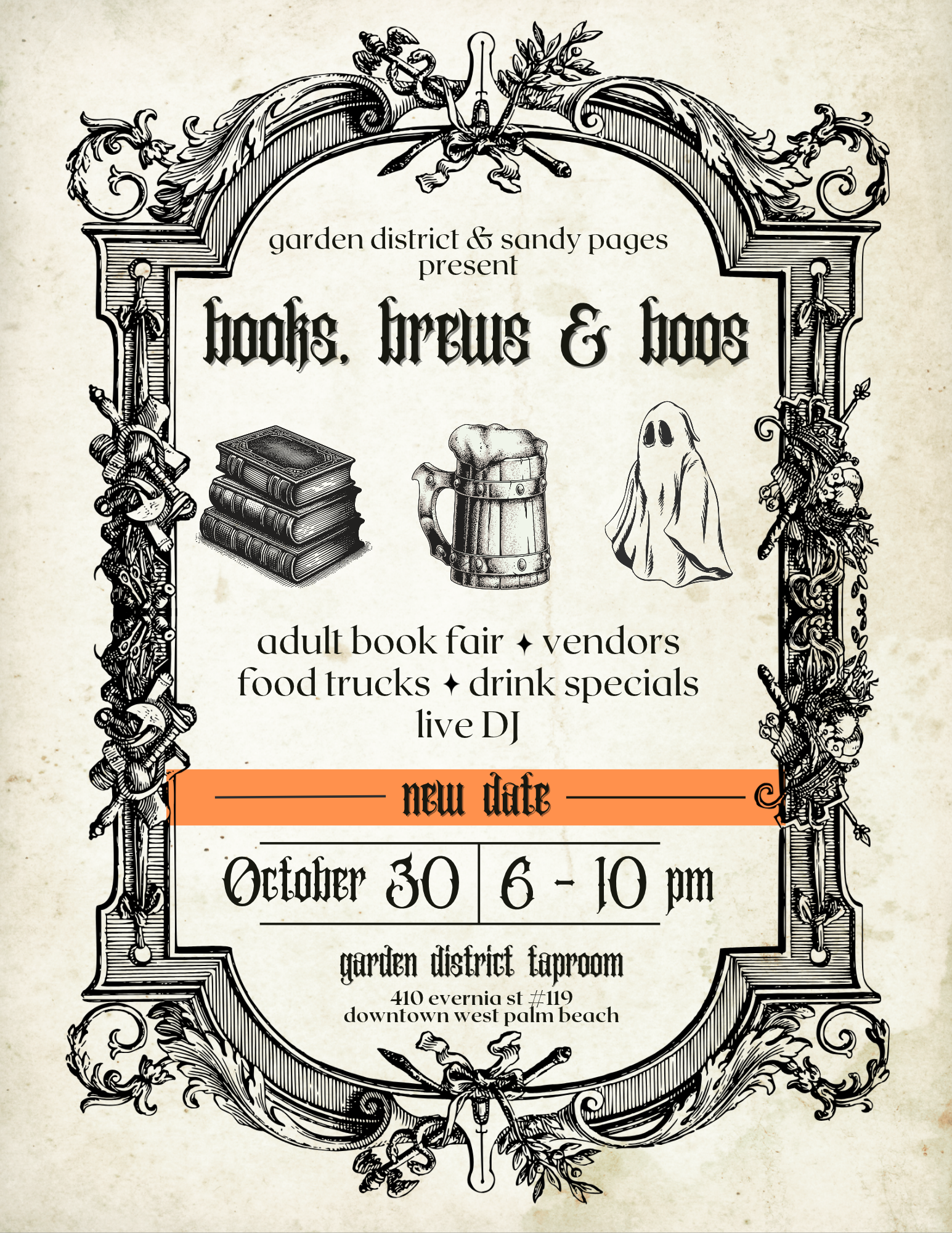 Books, Brews &amp; Boos Adult Book Fair