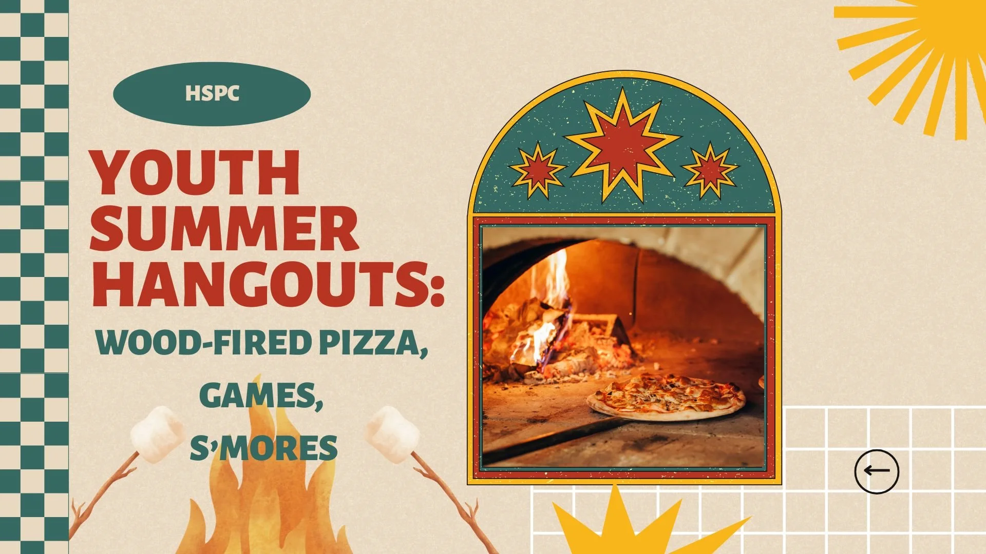 Youth Summer Hangout - Wood-Fired Pizza, Games, S’mores