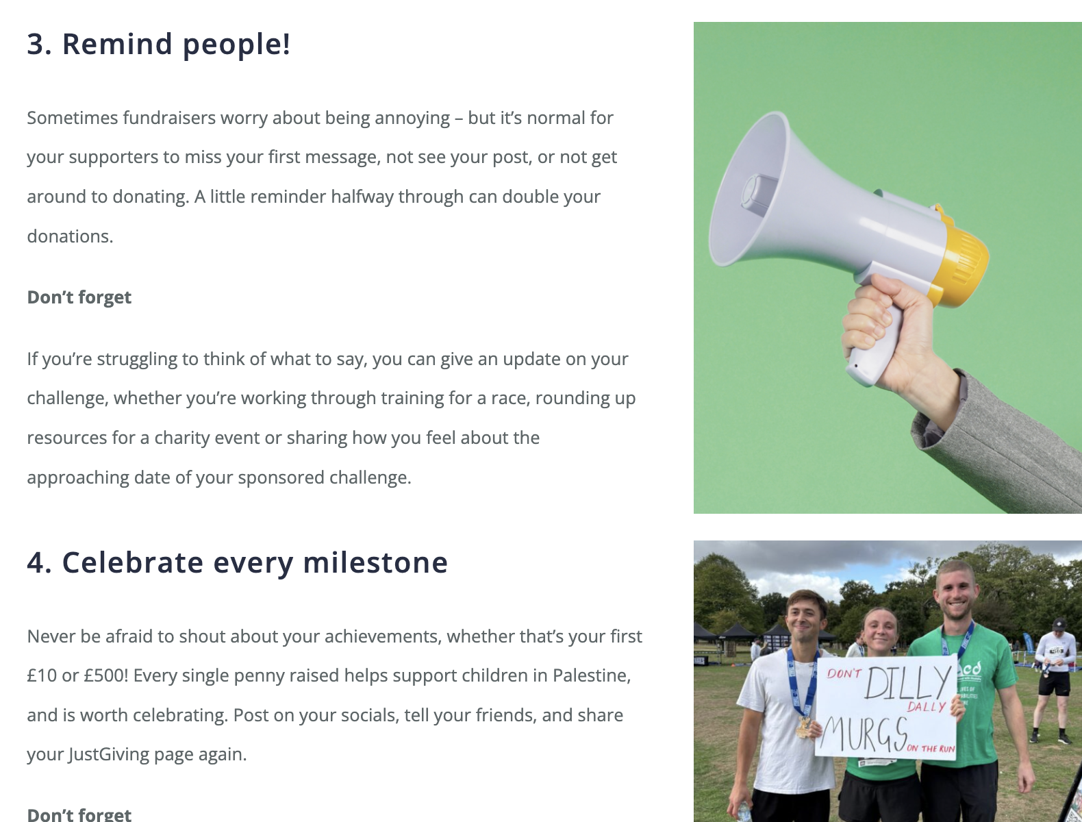 5 Top Tips for Fundraising - evergreen content