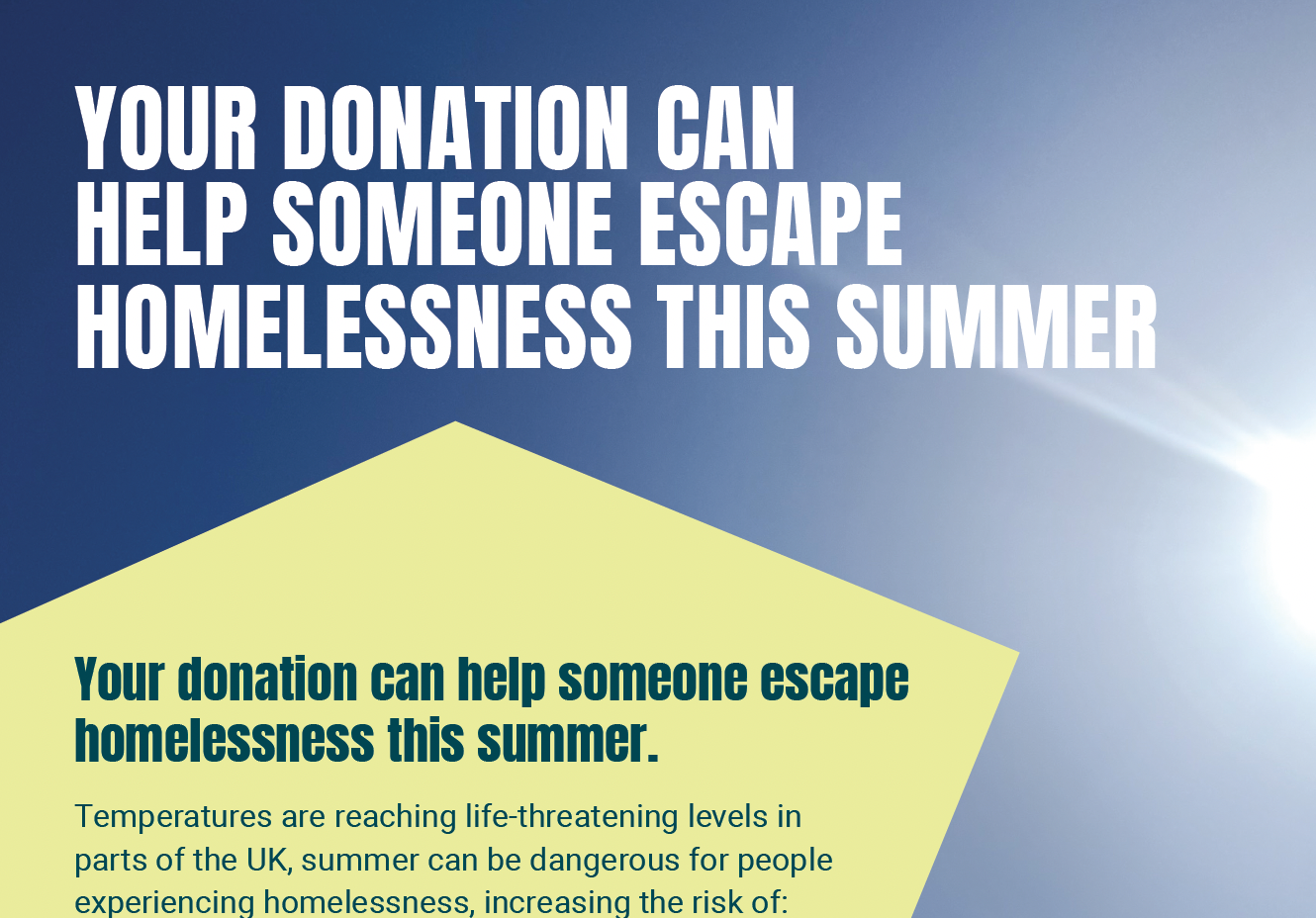 Insert and donation form