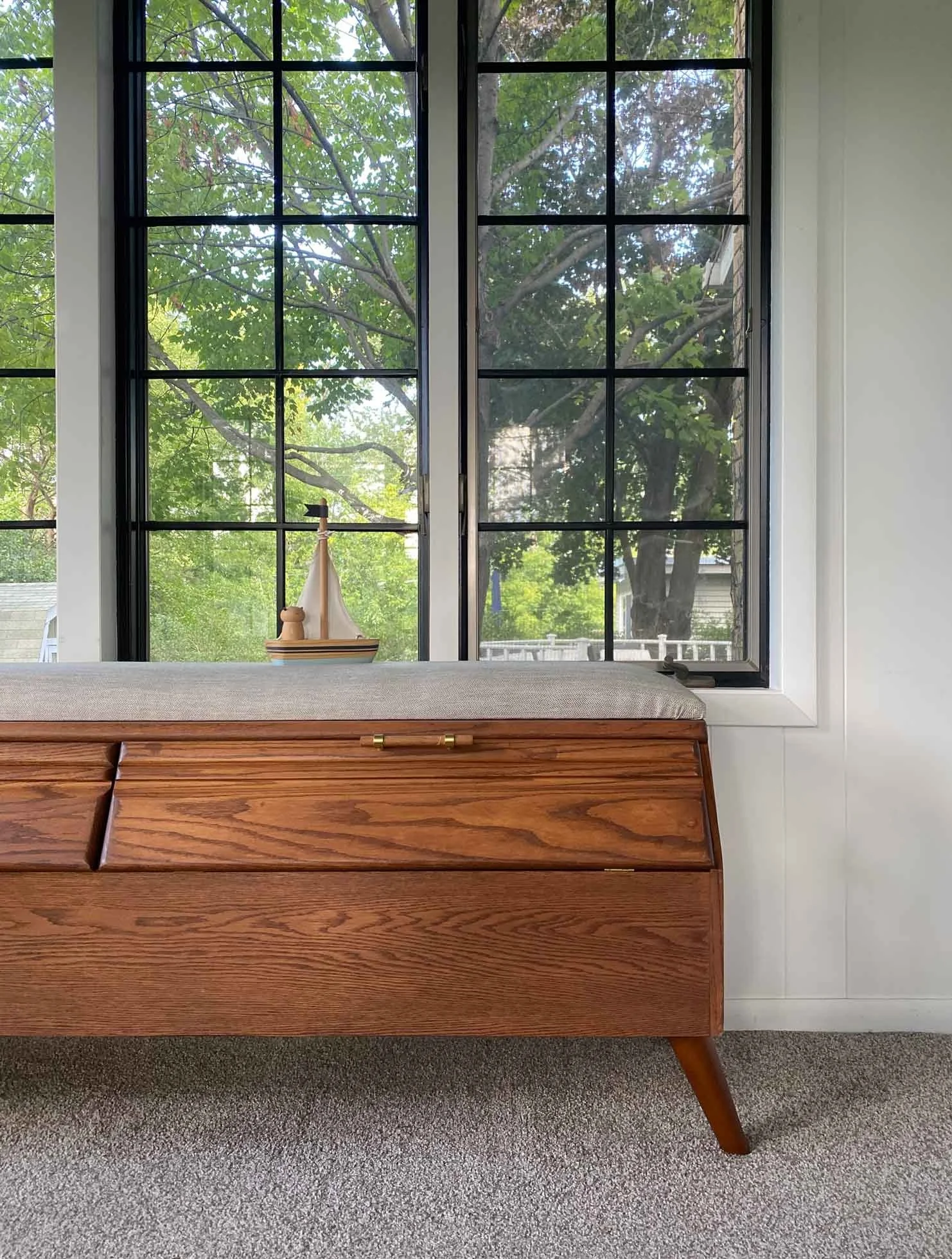 Modern Oak Toy Chest