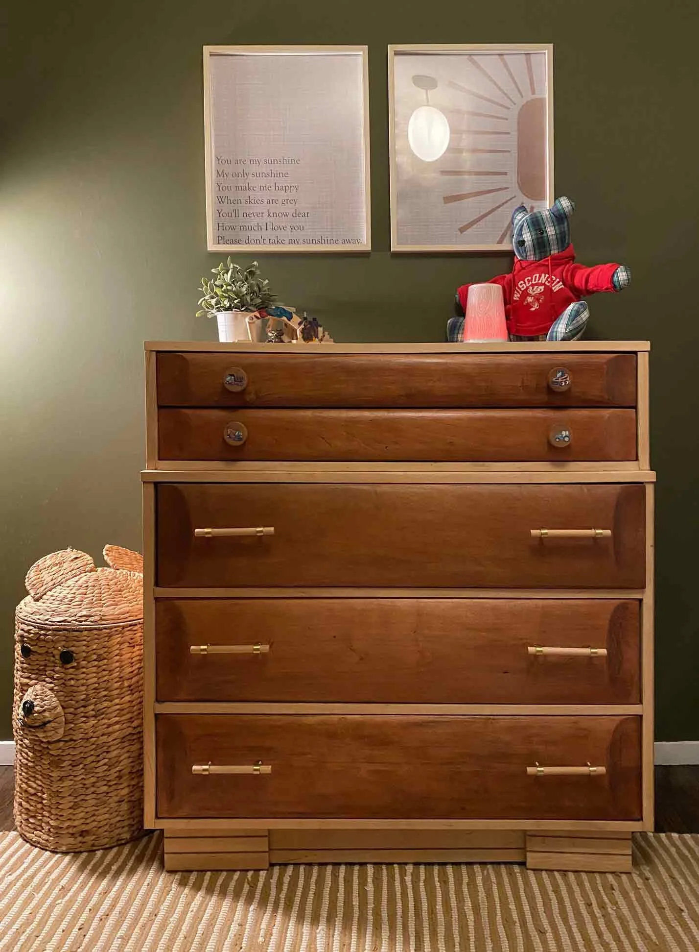 Children's 5-Drawer Wood Dresser