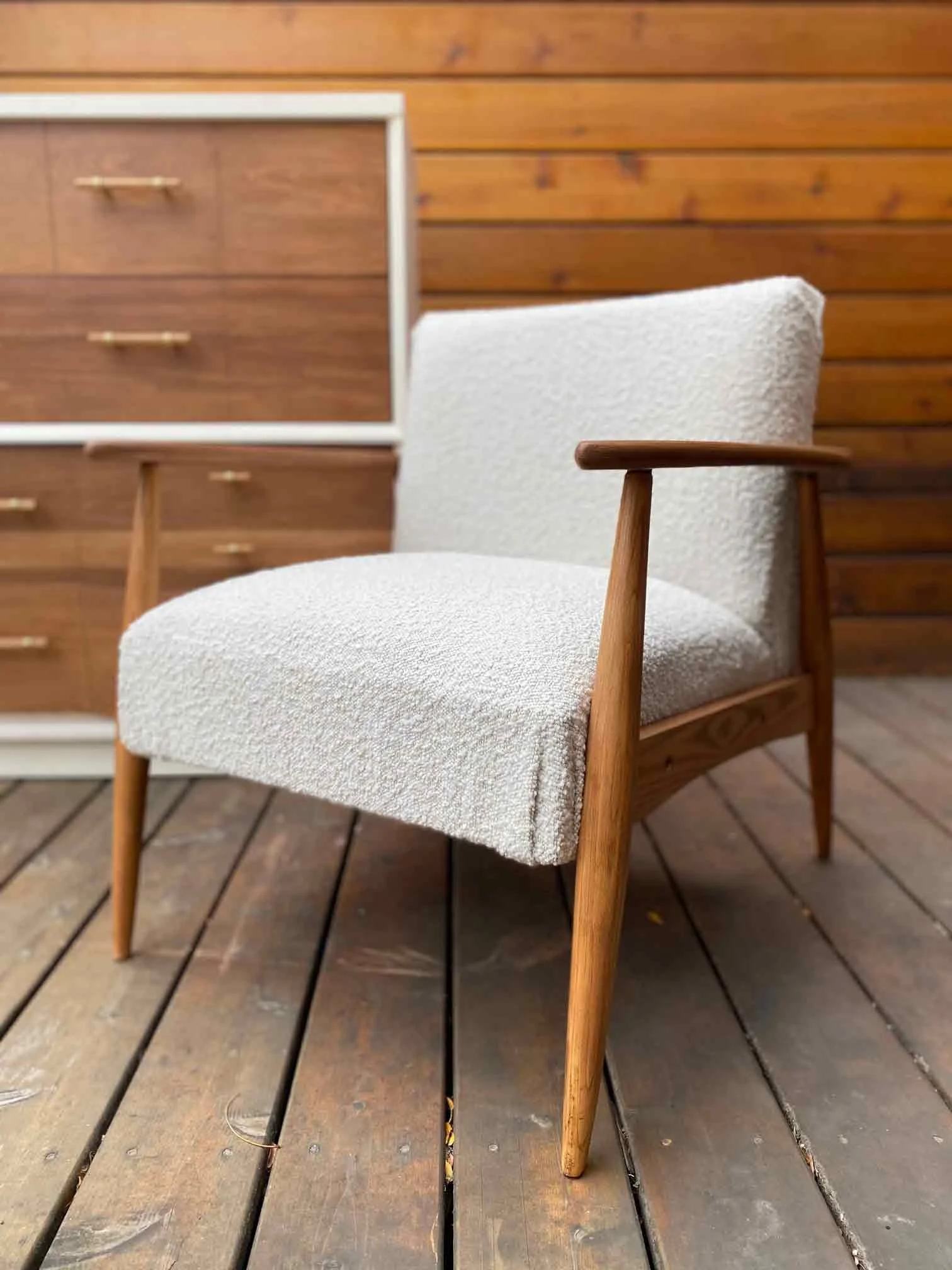 MCM Bouclé Chair
