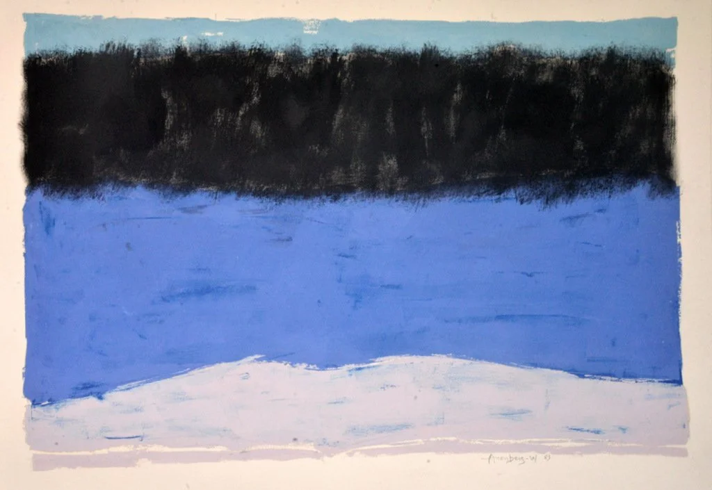 'Untitled', oil on paper, 22 x 30 in. (n.d.)