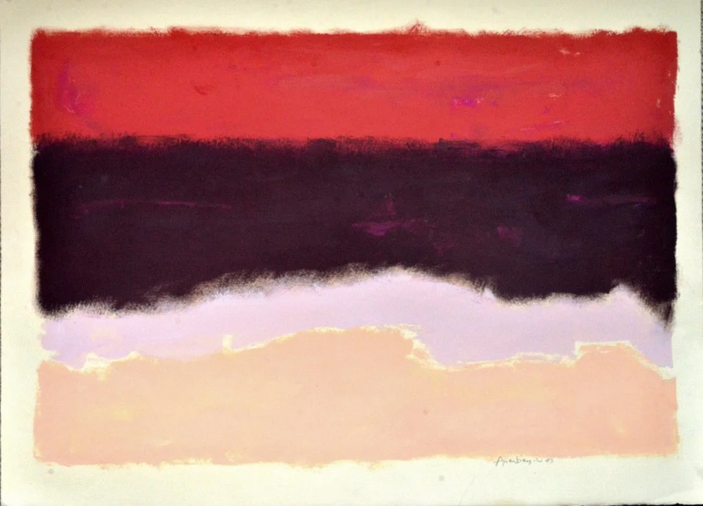 'Untitled', oil on paper, 22 x 30 in. (n.d.)