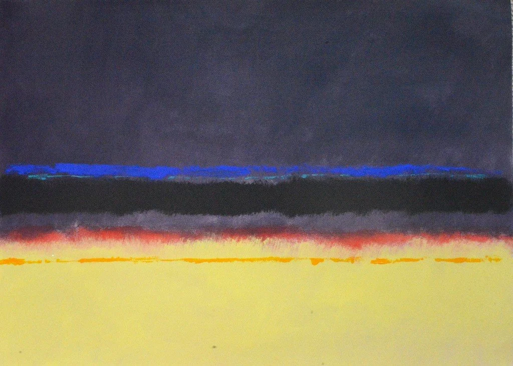 'Untitled', oil on paper, 22 x 30 in. (n.d.)