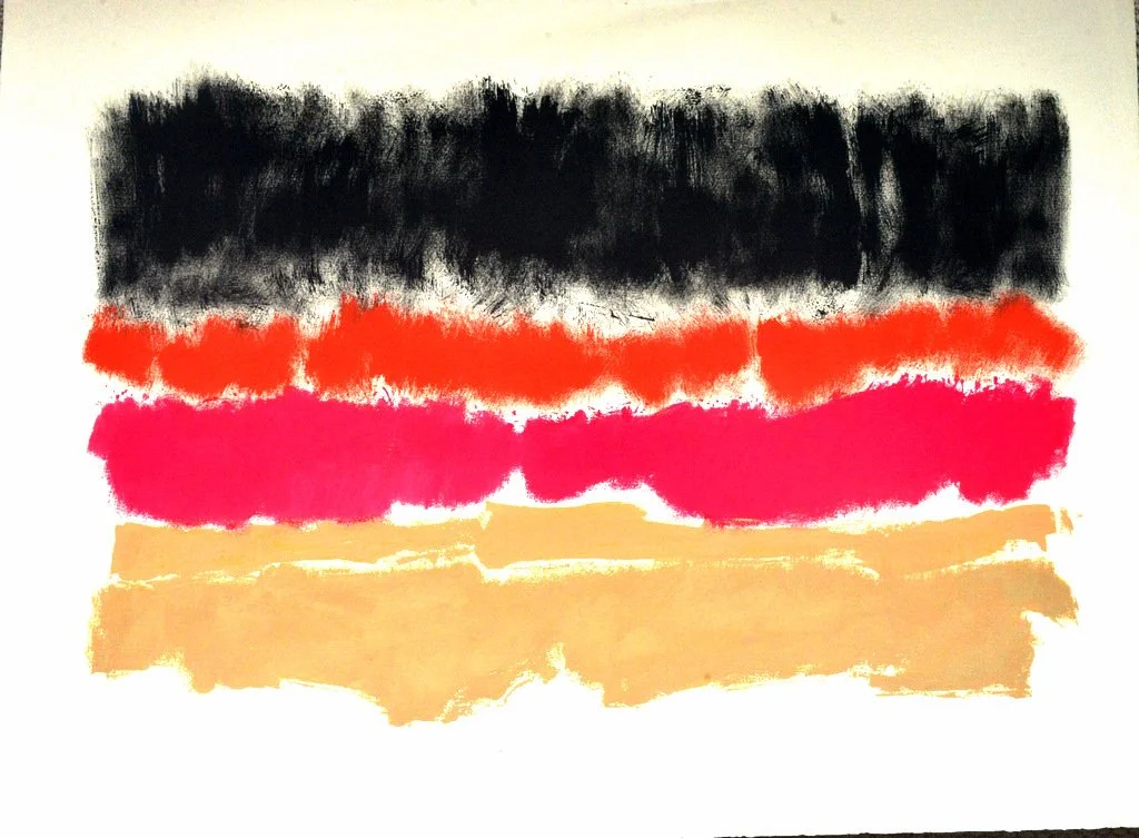 'Untitled', oil on paper, 22 x 30 in. (n.d.)