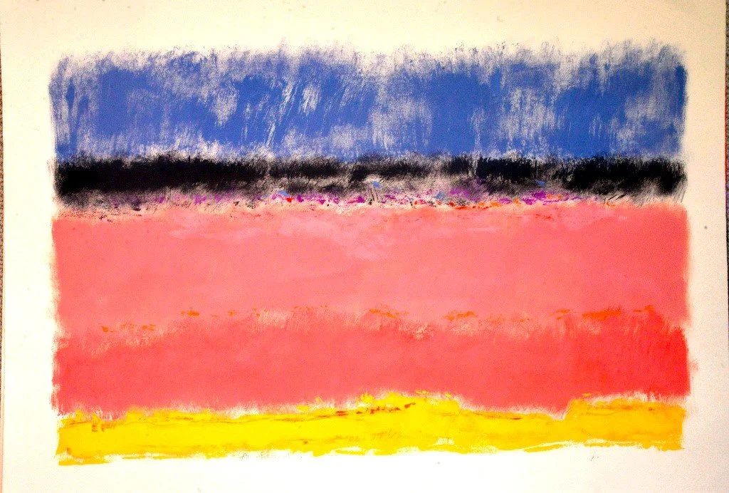 'Untitled', oil on paper, 22 x 30 in. (n.d.)