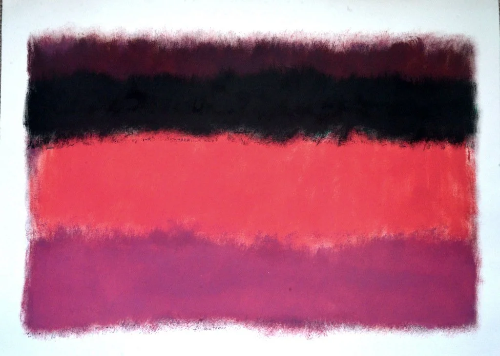 'Untitled', oil on paper, 22 x 30 in. (n.d.)