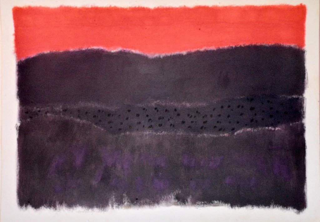 'Untitled', oil on paper, 22 x 30 in. (n.d.)