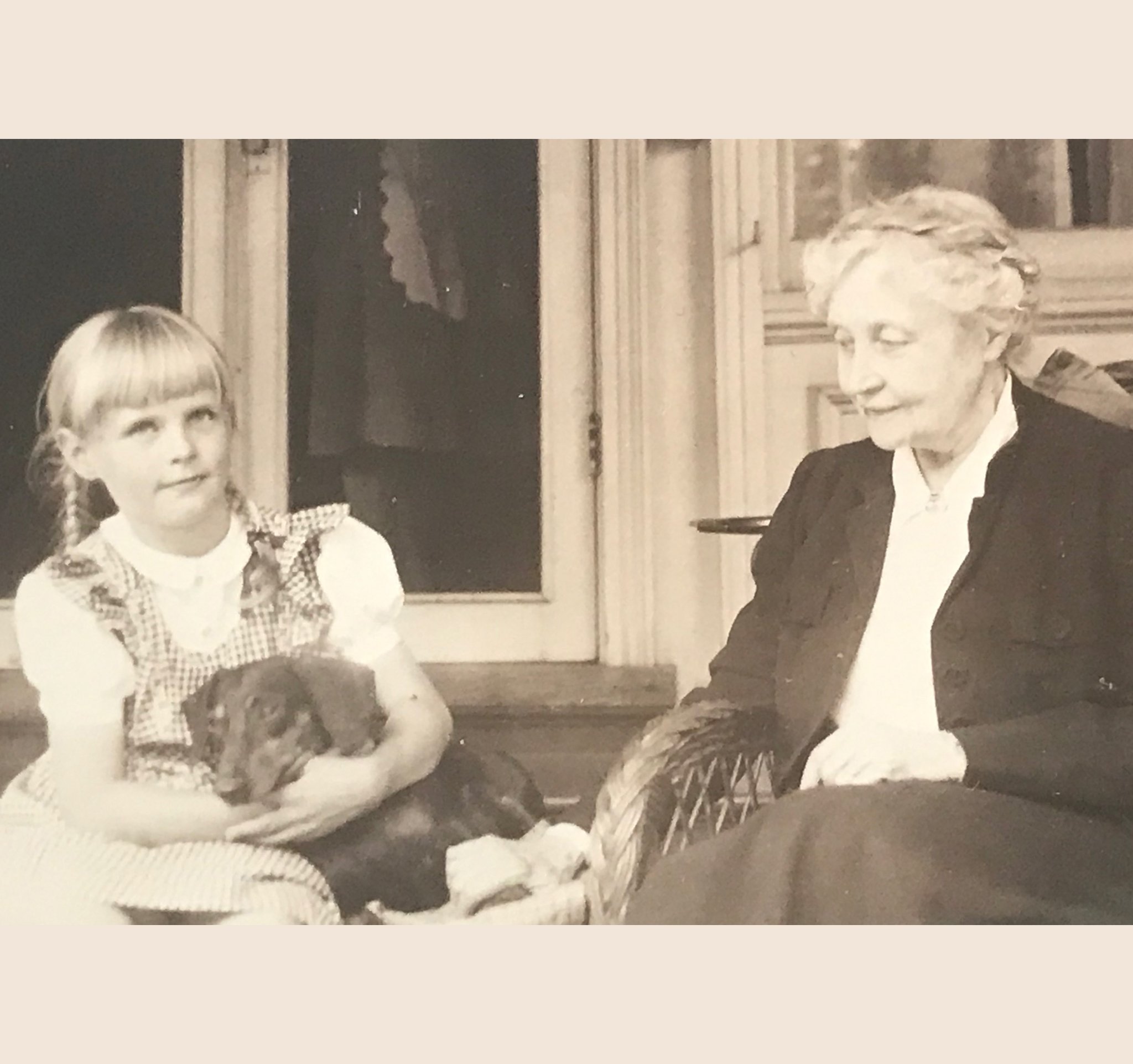 With Beep, my Danish grandmother