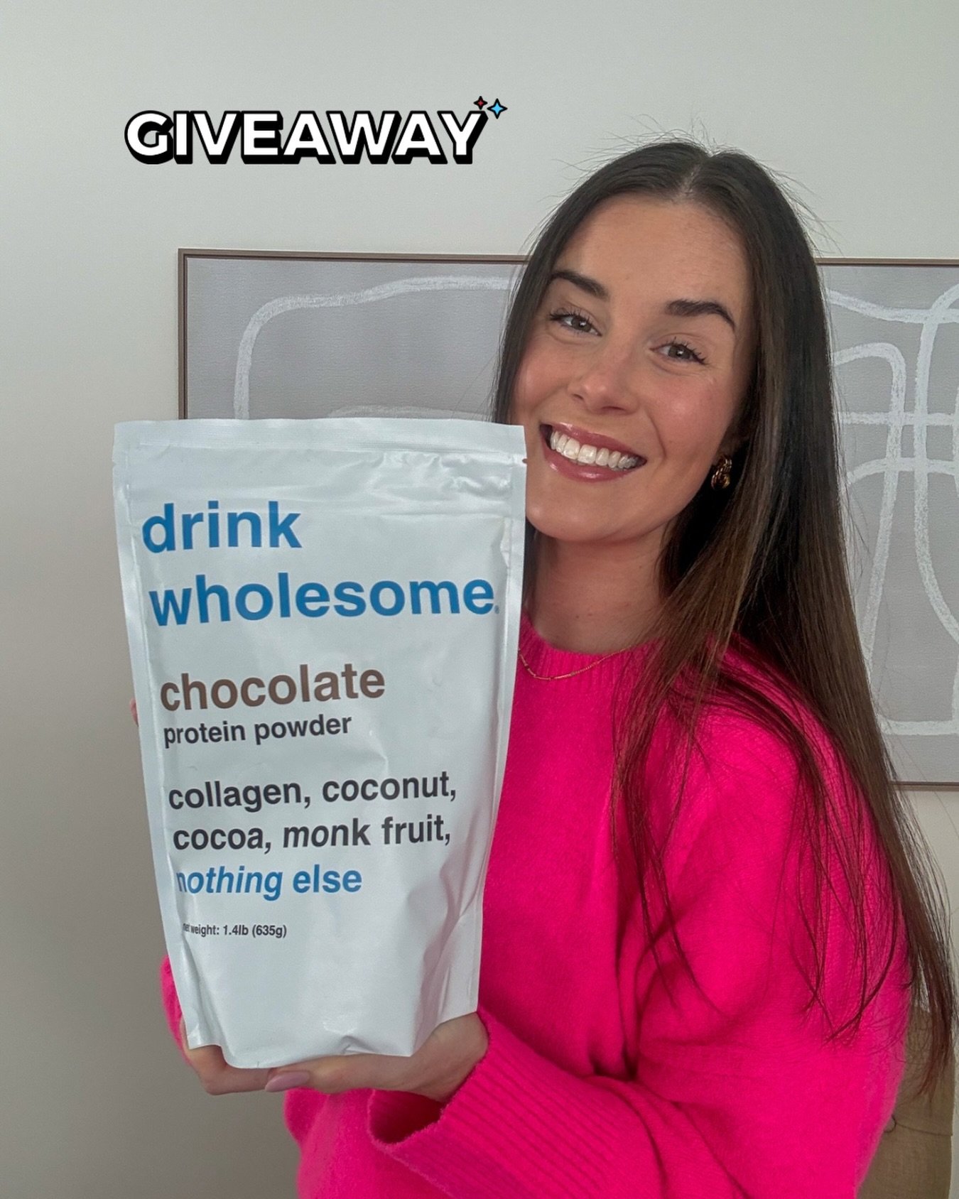 Let&rsquo;s celebrate this snow day with a giveaway! ❄️ 

I&rsquo;m teaming up with @drinkwholesome to give one lucky winner a free, multi-serving bag of protein powder- winner&rsquo;s choice! I&rsquo;ve been using their product for a while now, and 
