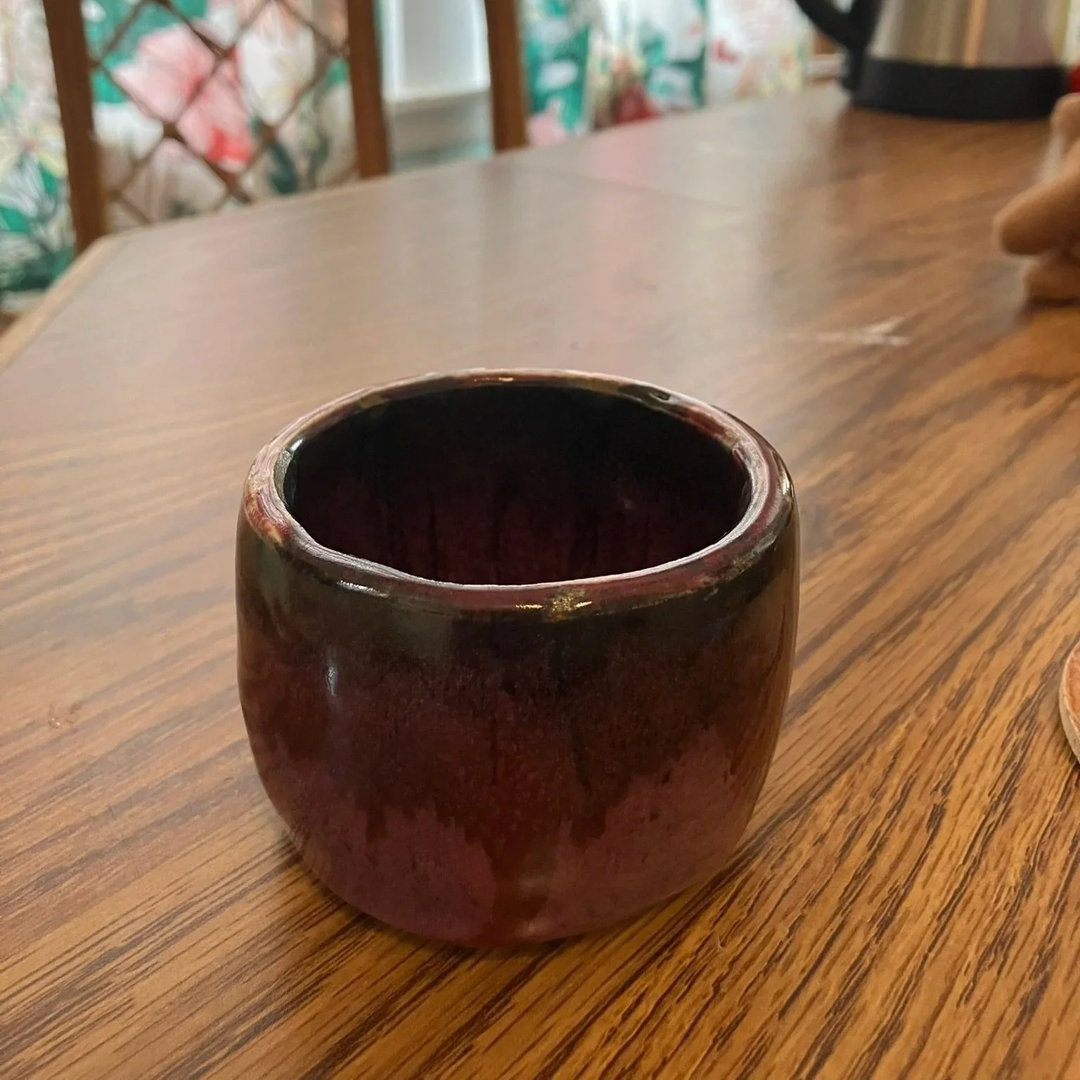 ceramic cup, wheel thrown