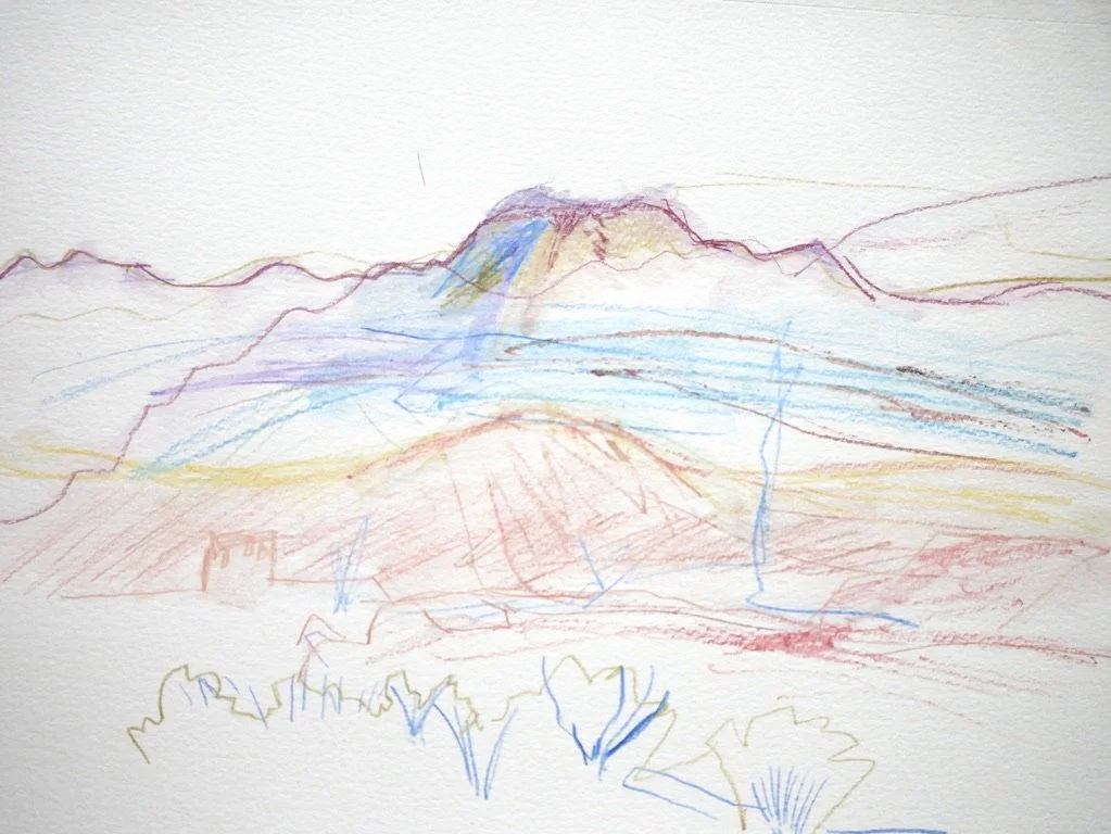 desert drawing (Guadalupe Mountains)