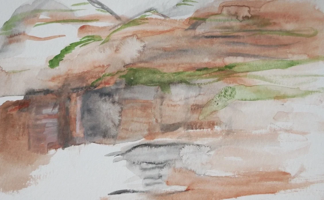 desert painting (Guadalupe Mountains)