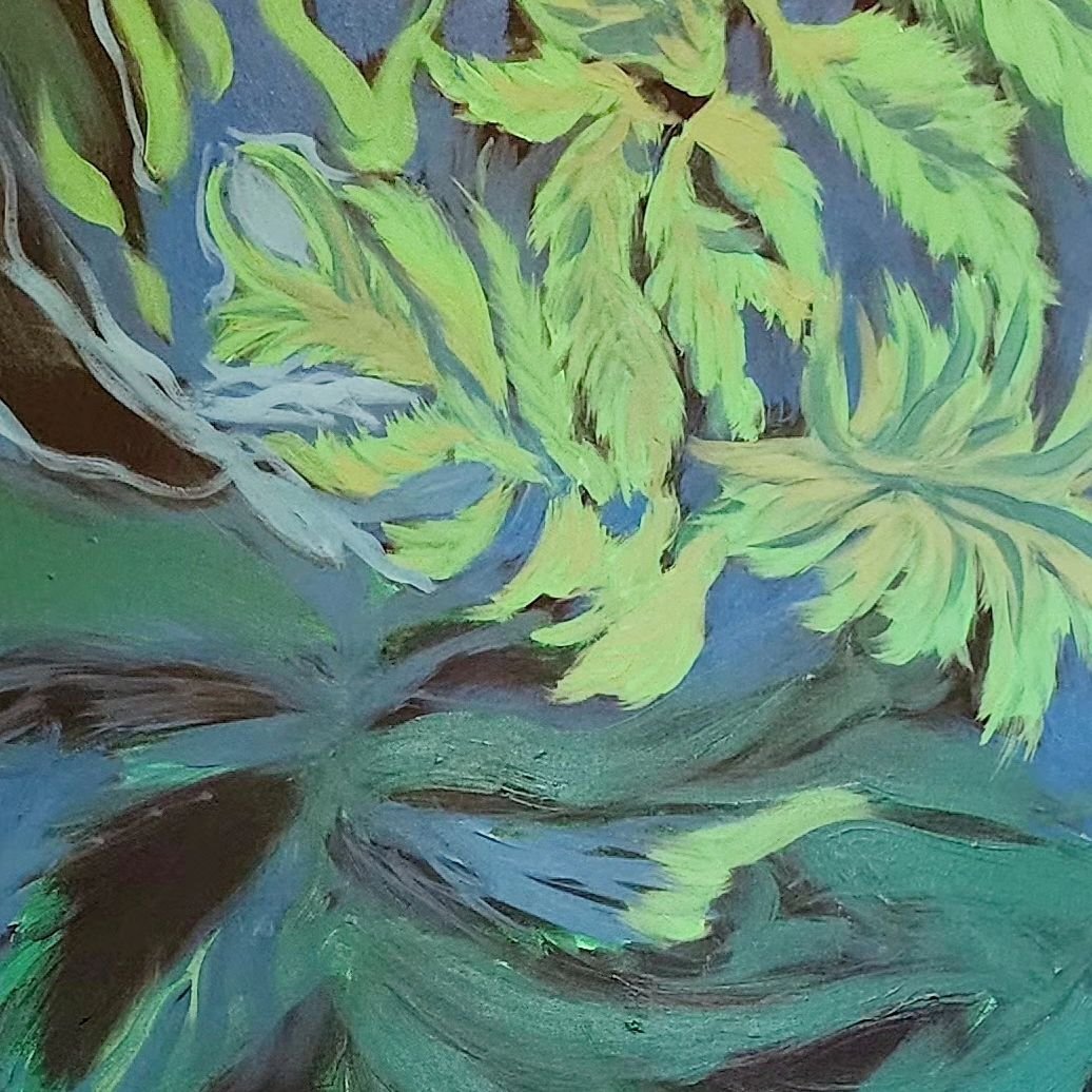 Studio day. Lots of painting, ✨️ 💙 music, creating, and getting ready for more art shows! Onward!