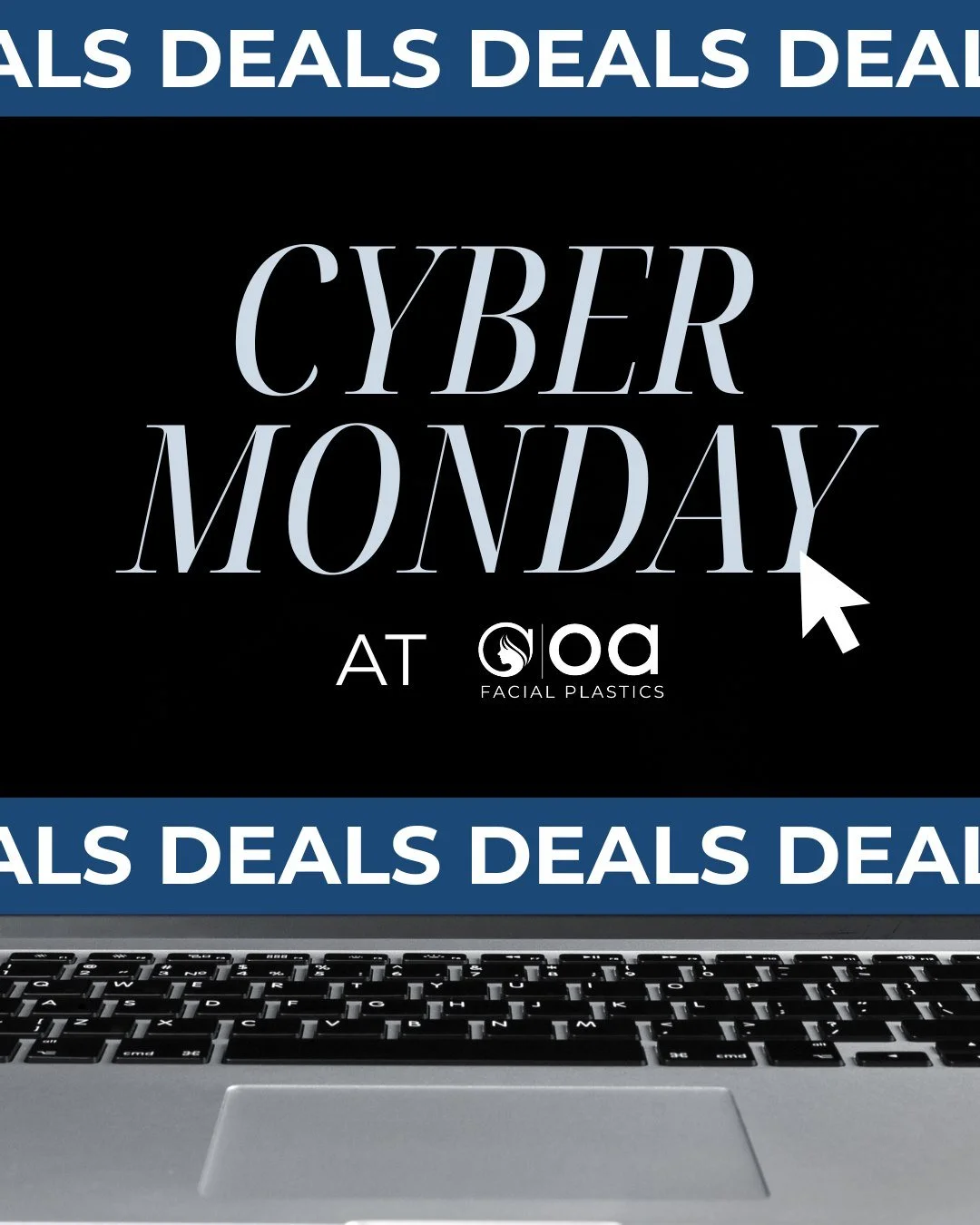 Cyber Monday just got glowier. ✨

Swipe through to see every deal because these are BIG &darr;

💆&zwj;♀️ 50% Off OAFP Custom Facial for a winter glow-up
💉 BOGO 50% Off RHA Filler
✨ 3 PRP Hair Restoration Injections for just $1,500 with $360 savings