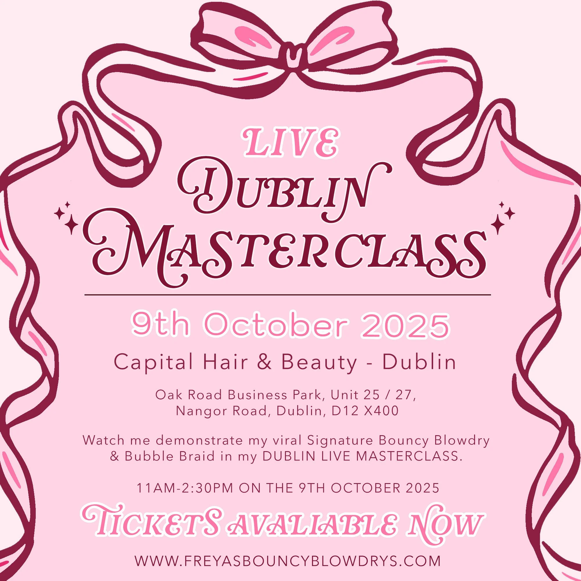 DUBLIN,IRELAND - LIVE MASTERCLASS 09/10/25