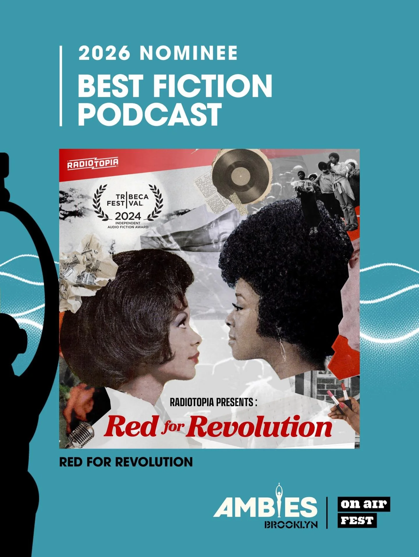 🎙️The Podcast Academy has officially announced the nominees for&nbsp;@theambies, their annual celebration of excellence in audio. 

We&rsquo;re thrilled to share that&nbsp;Red for Revolution&nbsp;has been nominated for two awards:&nbsp;Best Fiction 
