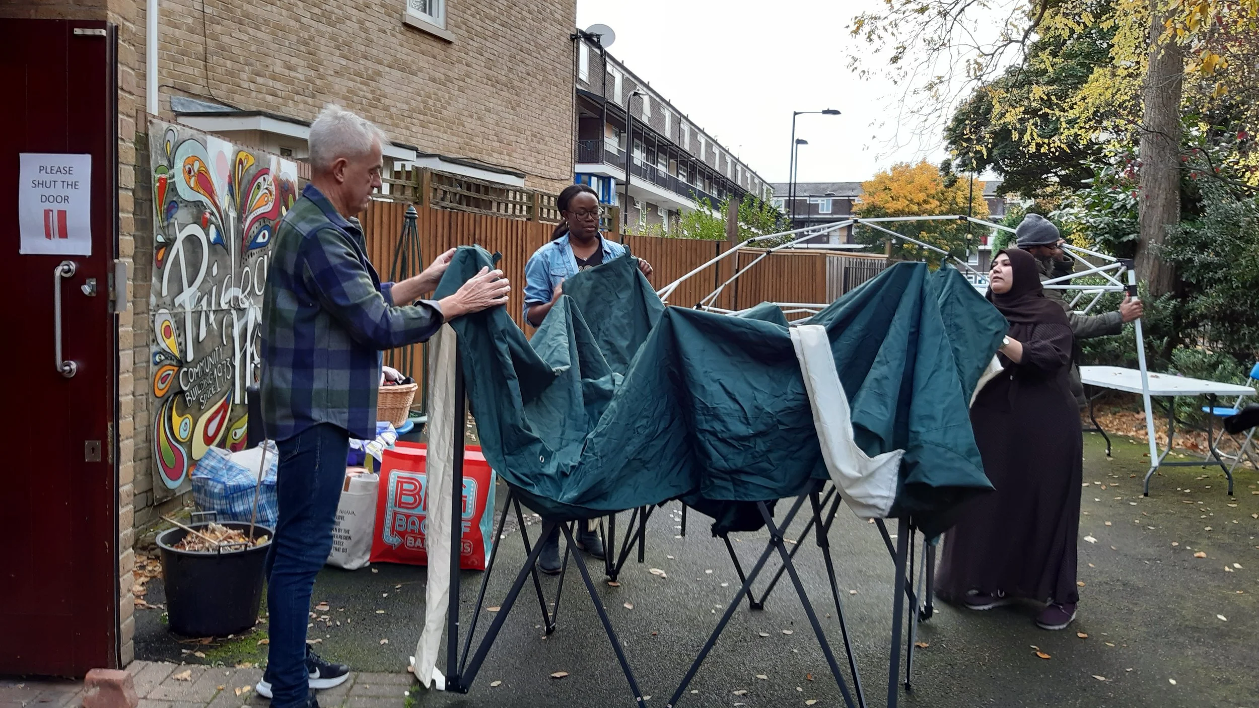 Hall being used as emergency night shelter