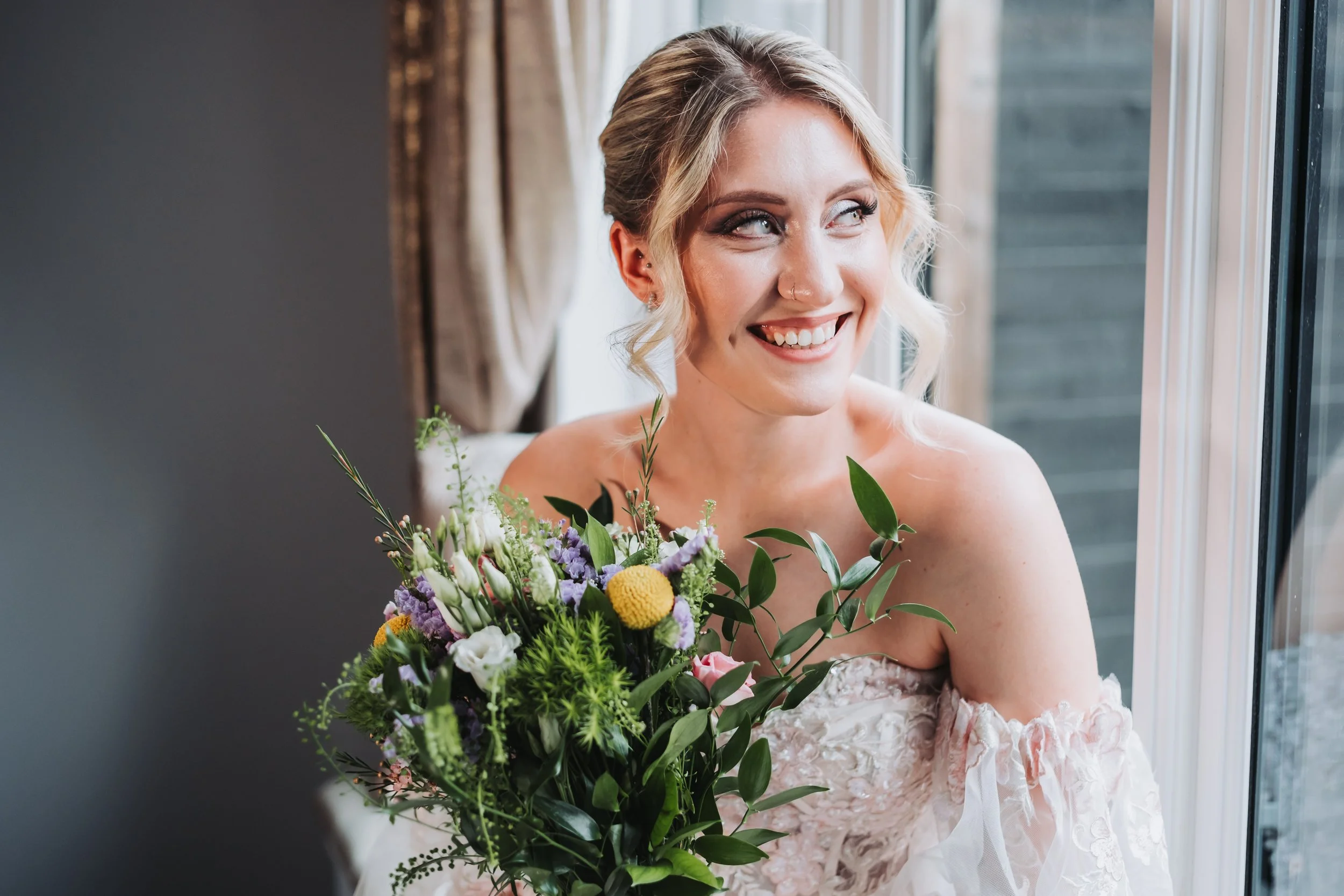 Bridal prep at The Warren Estate, Essex.