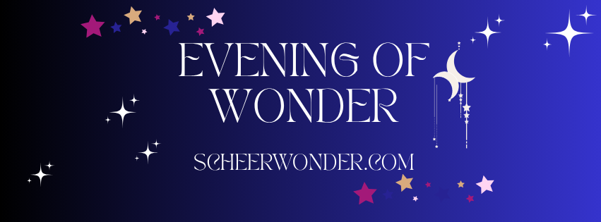 Original Scheerwonder logo with moon and stars on a dark blue background