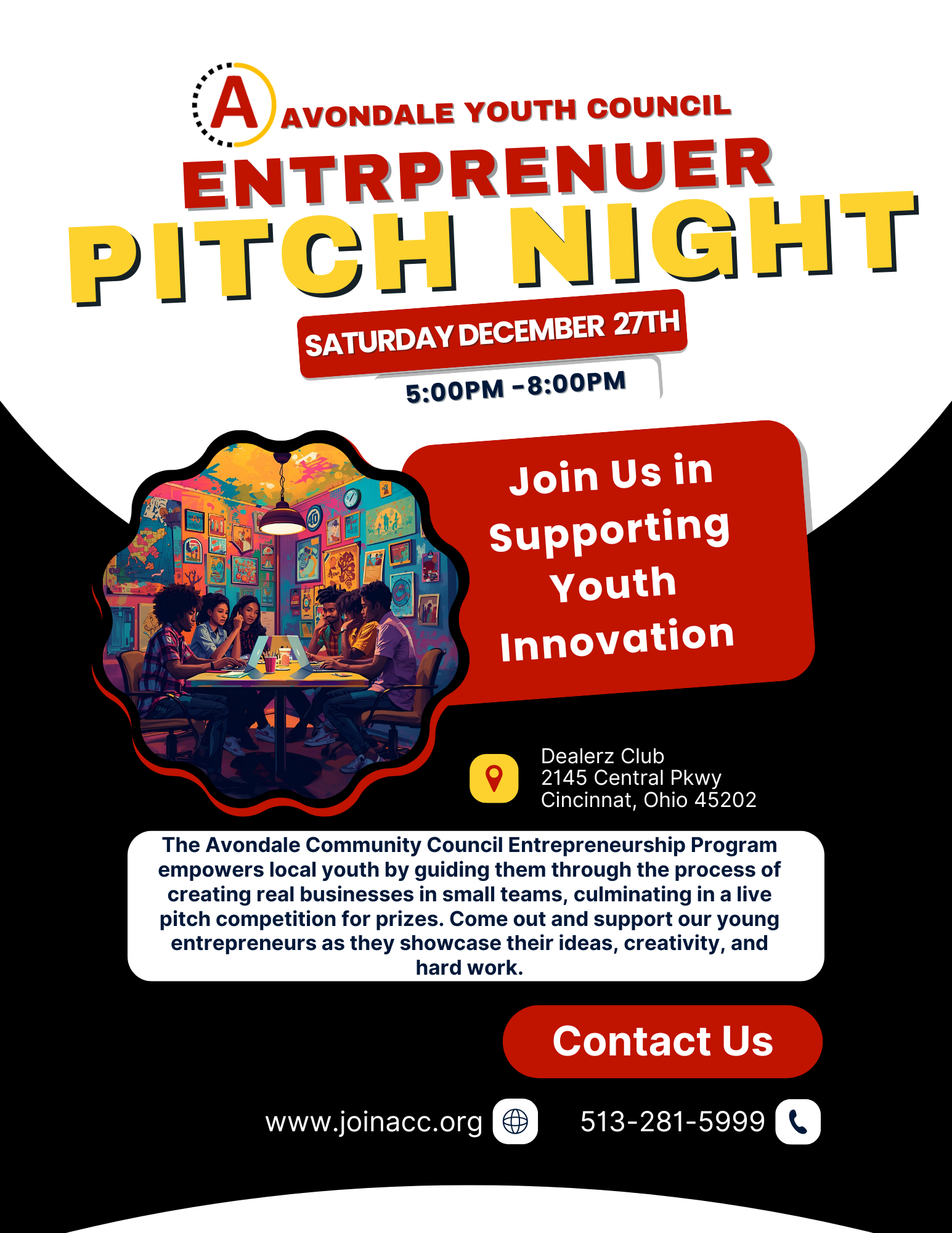 Avondale Youth Council Entrepreneur Pitch Night