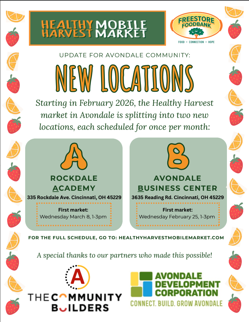 Healthy Harvest Mobile Market Update for the Avondale Community