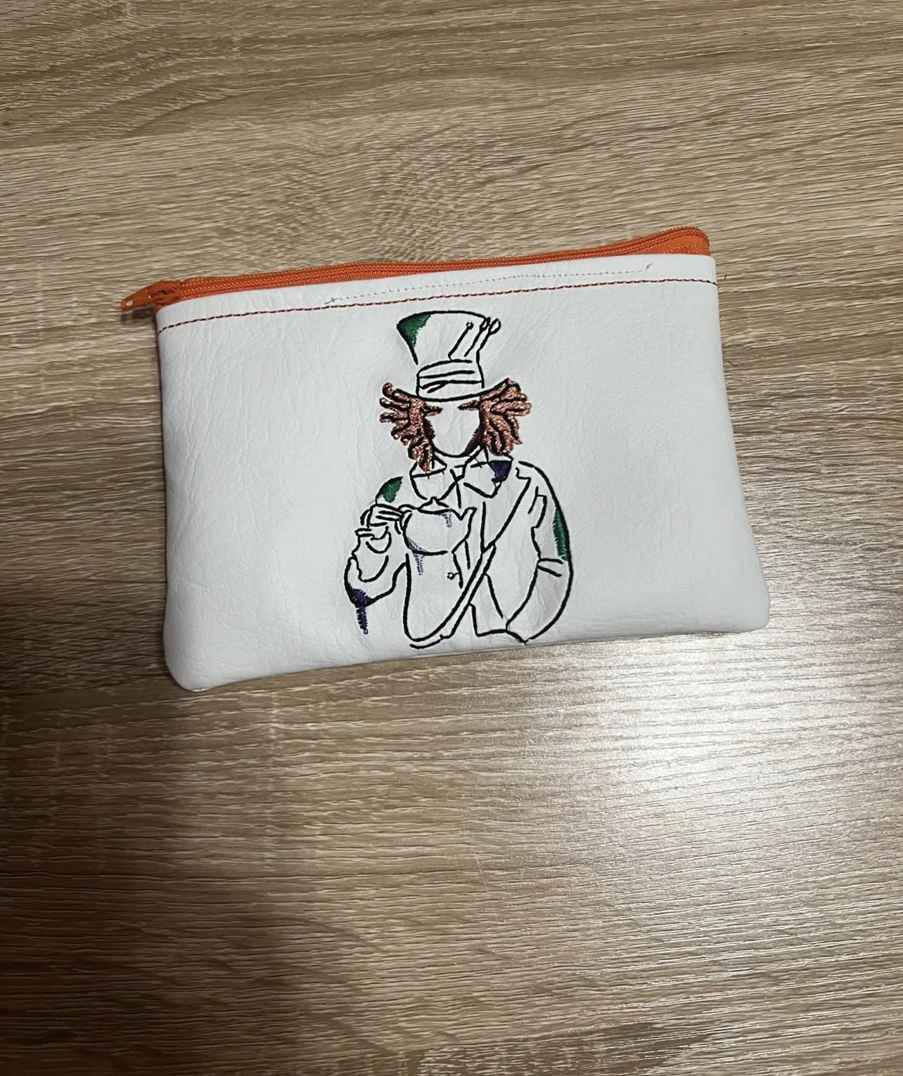 Mad Hatter Zipper Pouch