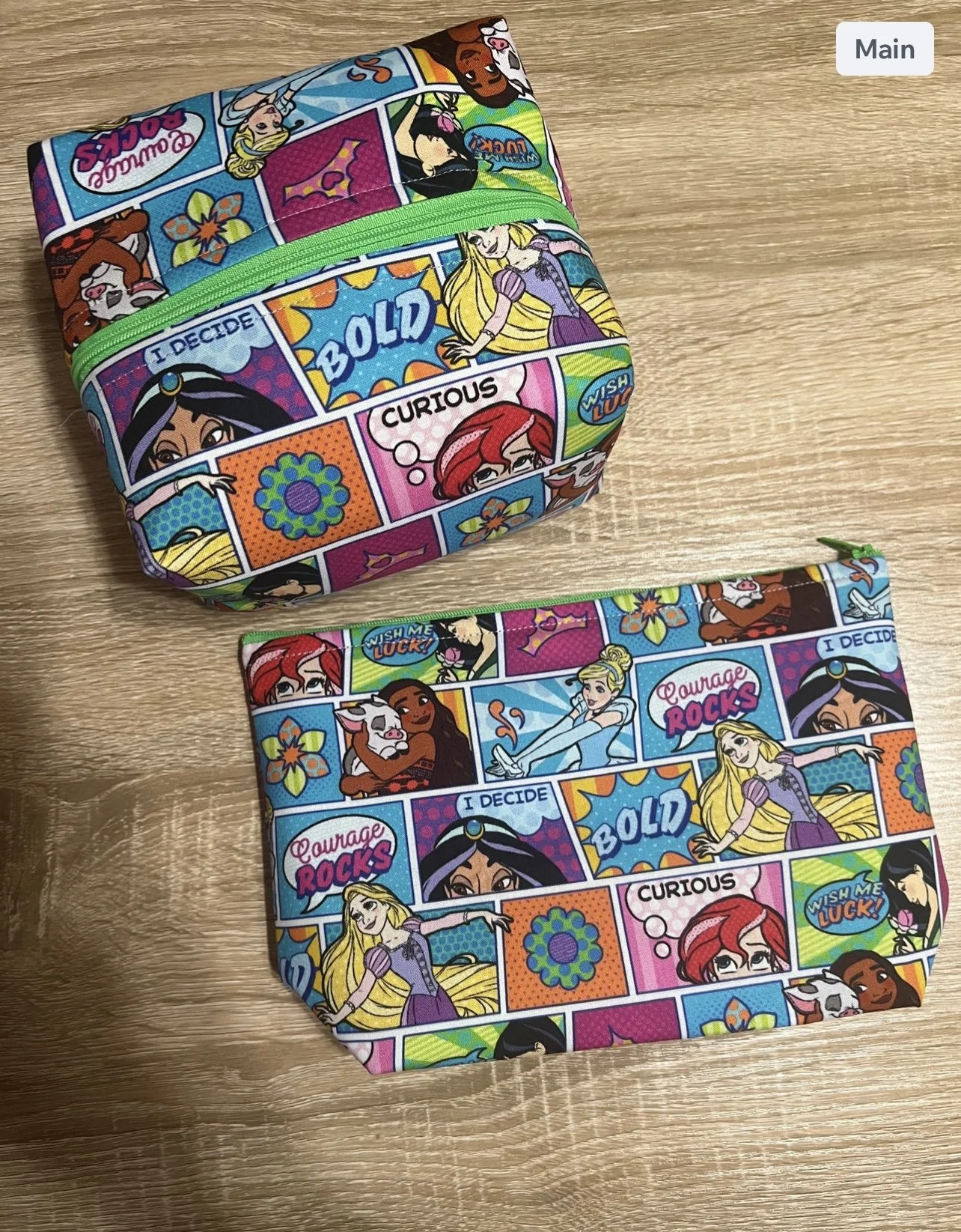 Princesses Makeup Bag and Boxy Bag