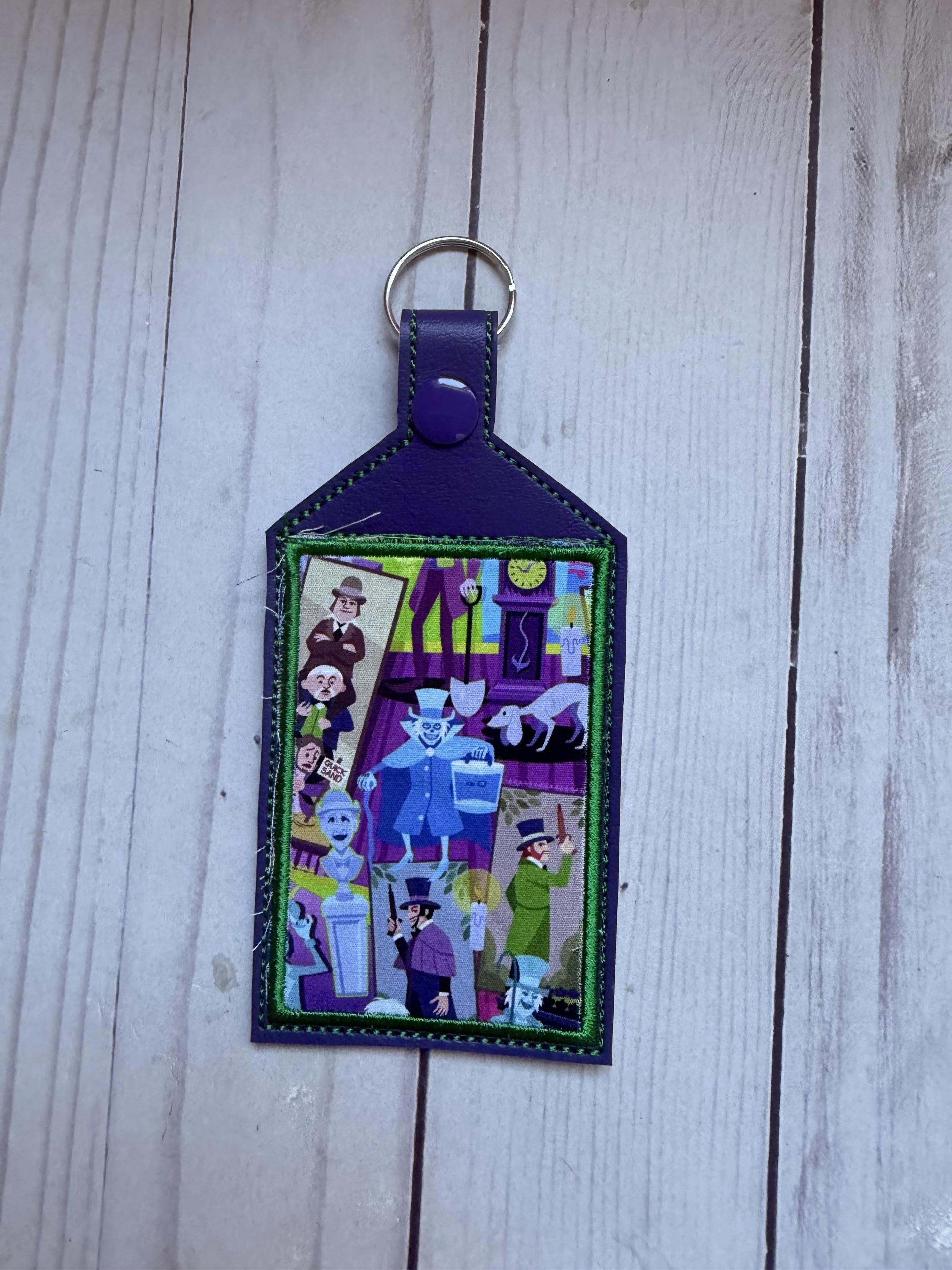 Haunted Mansion Card Holder Keychain