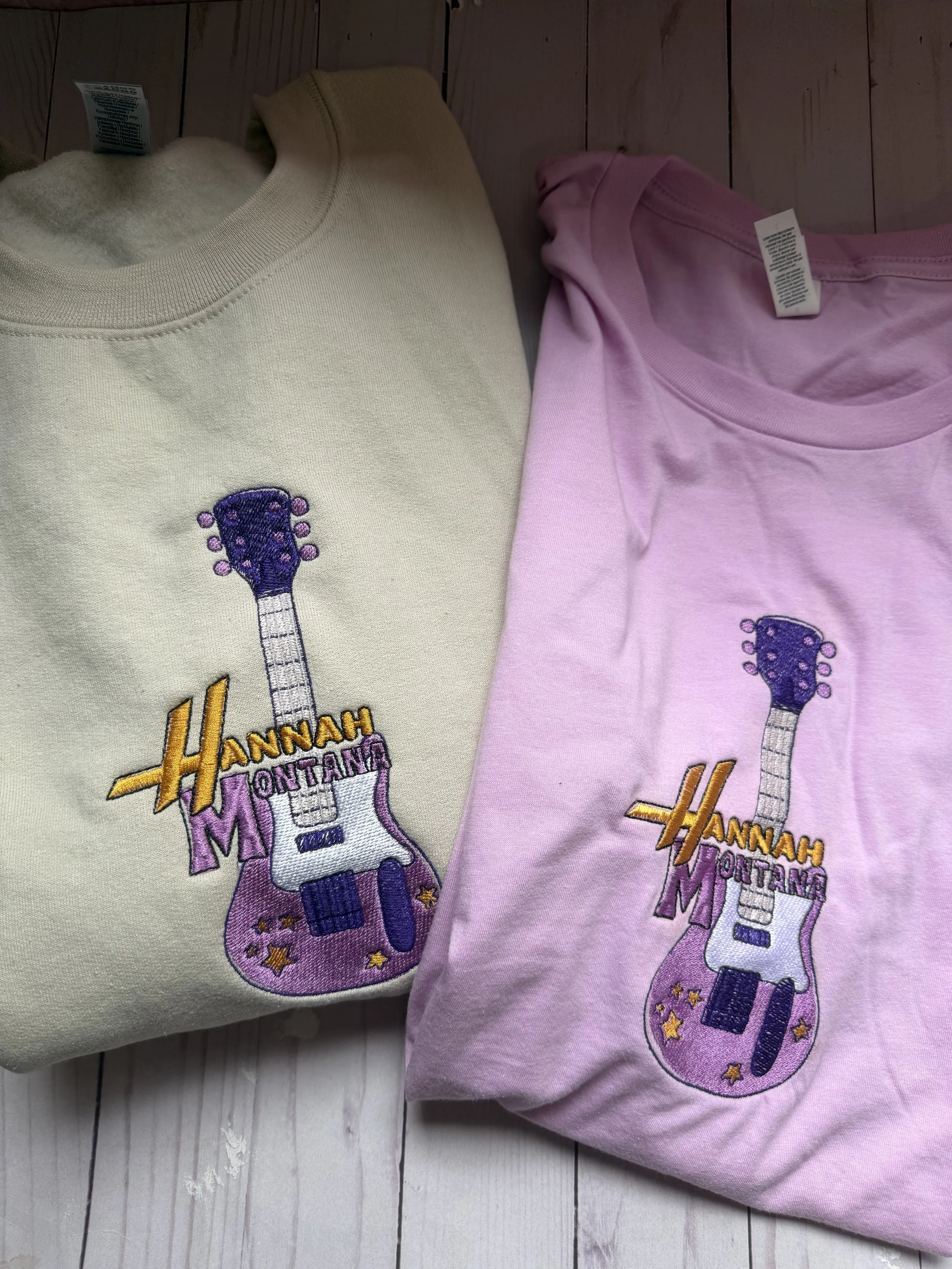 Hannah Montana Embroidered Tee or women’s tank