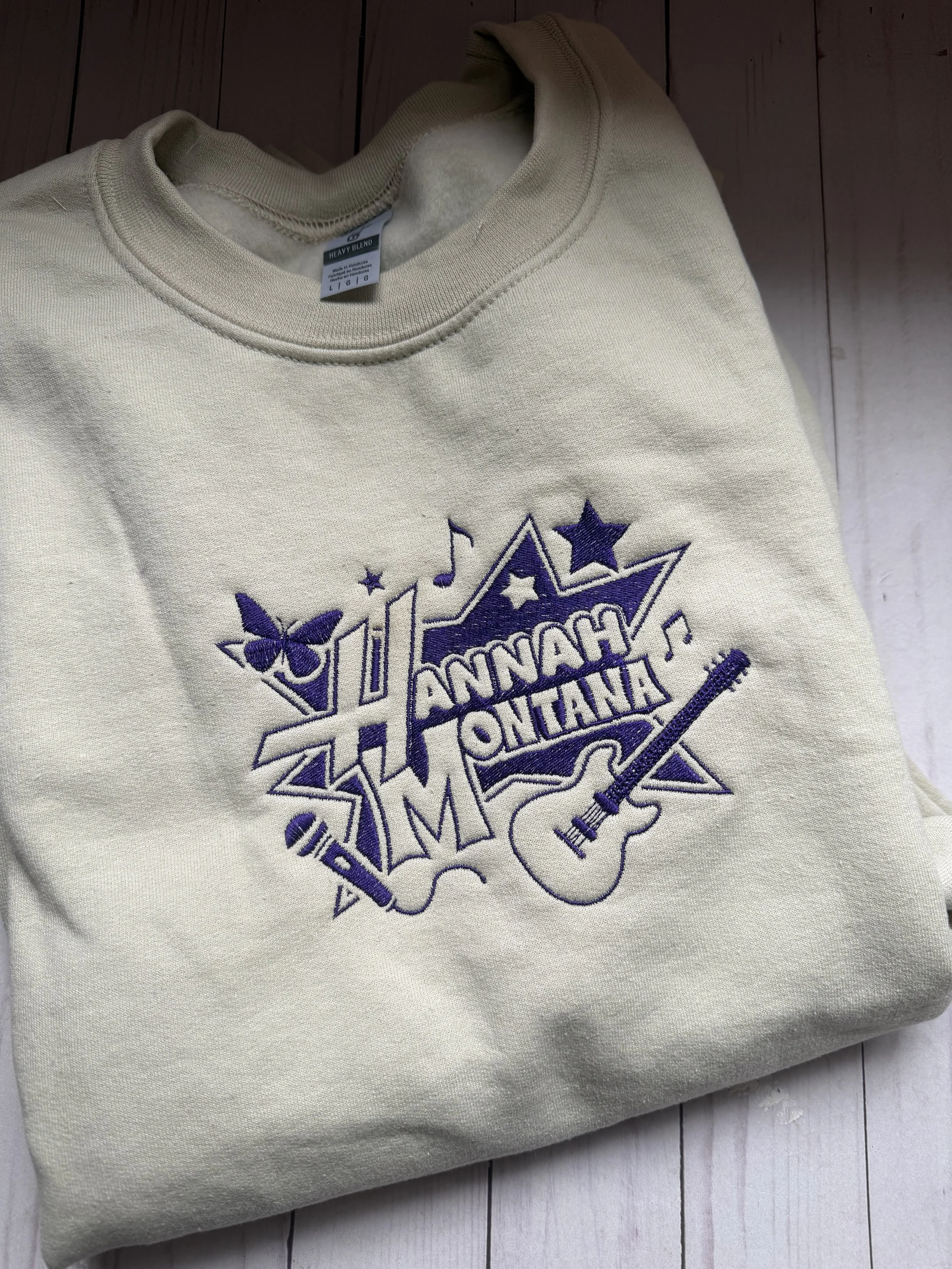 Ready to Ship Hannah Montana SIZE L CREWNECK
